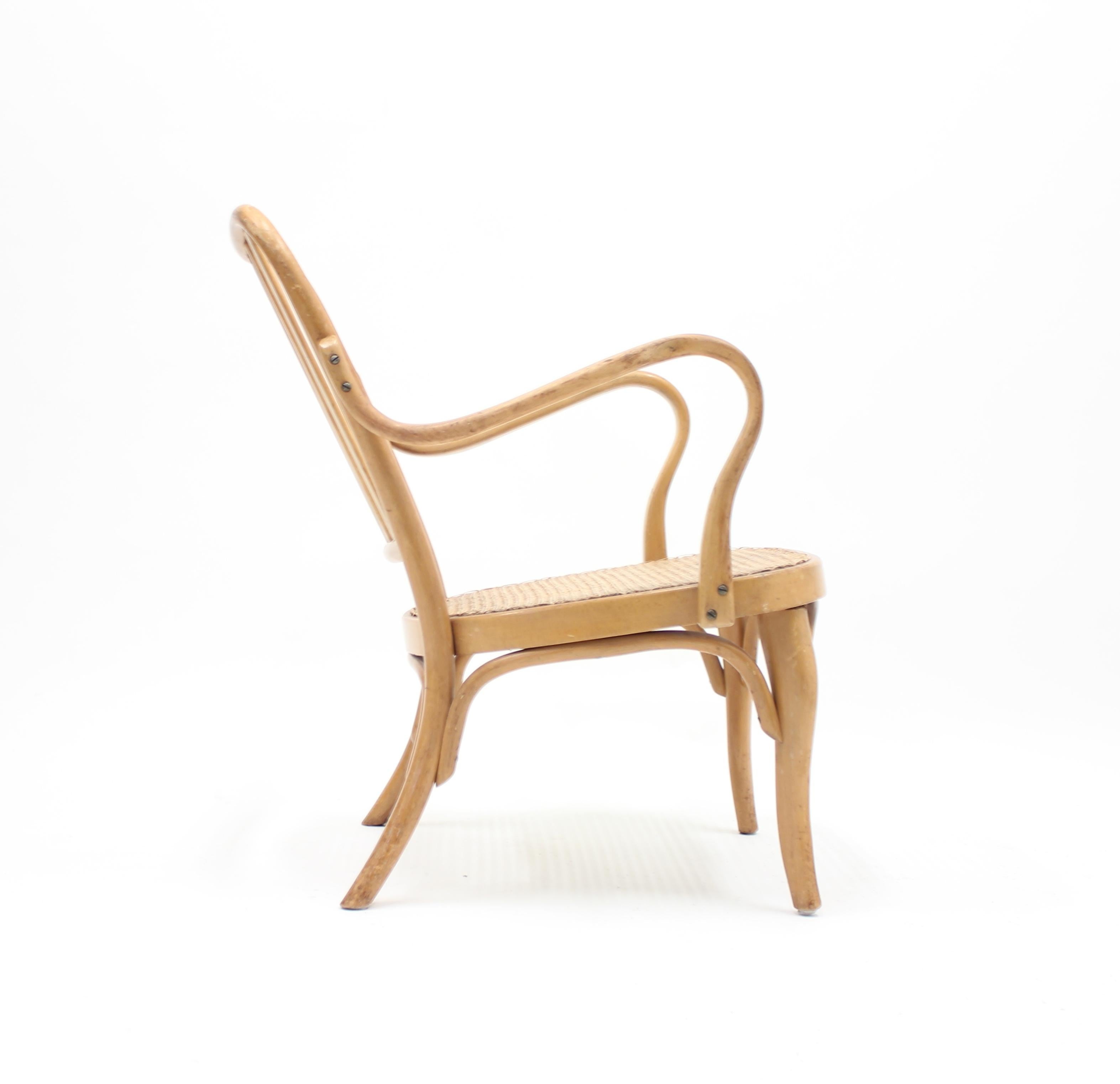 Austrian Model A 752 Bentwood Chair by Josef Frank for Thonet, 1930s
