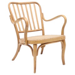 Chaise en bois courbé Modèle A 752 de Josef Frank pour Thonet:: années 1930