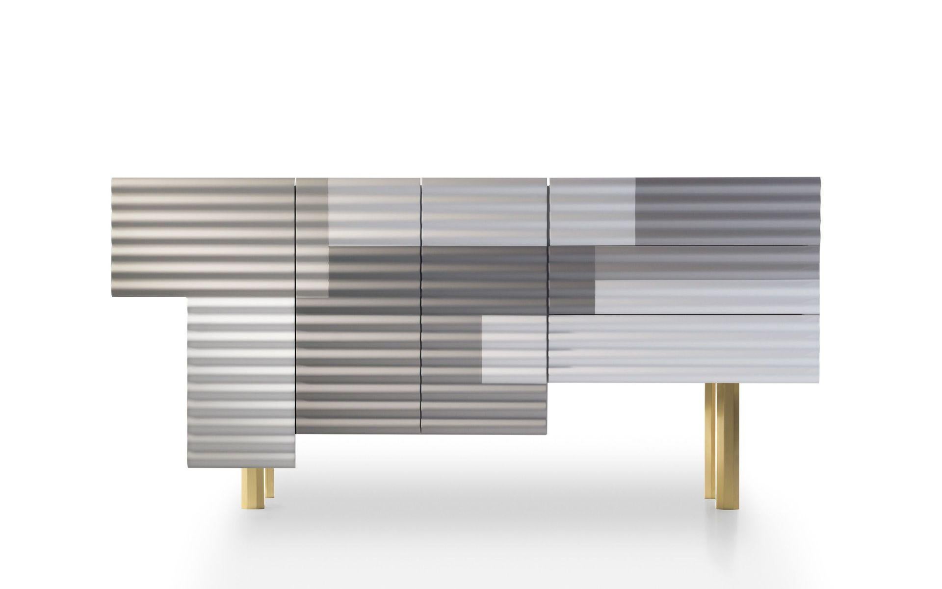 Aluminium Modèle A Shanty pour meuble de rangement de Doshi Levien en vente