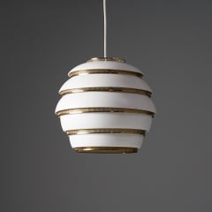 Pendelleuchte Modell A311 „Beehive“, Alvar Aalto, Valaisinpaja Oy, Mitte des 20. Jahrhunderts