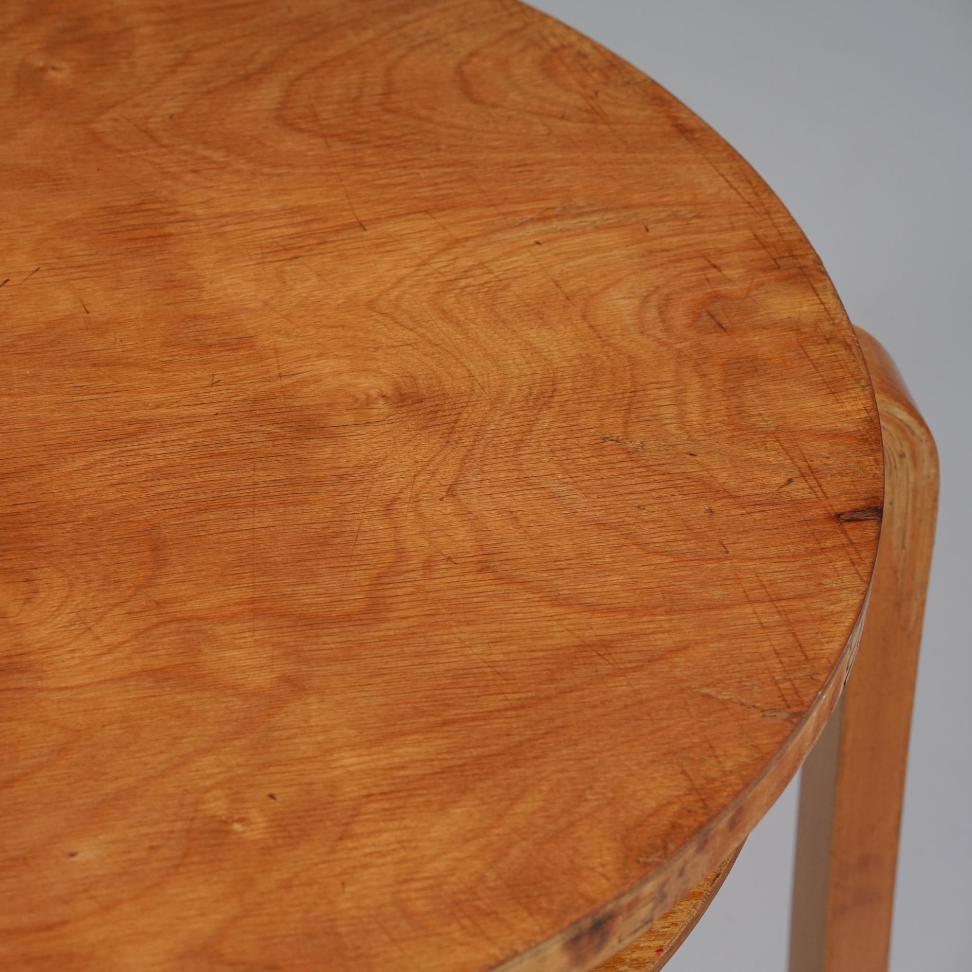 Model No A70 Club Table, Alvar Aalto, Oy Huonekalu- ja Rakennustyötehdas, 1940/1950 Bon état - En vente à Helsinki, Uusimaa
