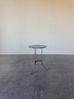 "Model AE" End Table Green Marble & Bronze Finish by Cedric Hartman