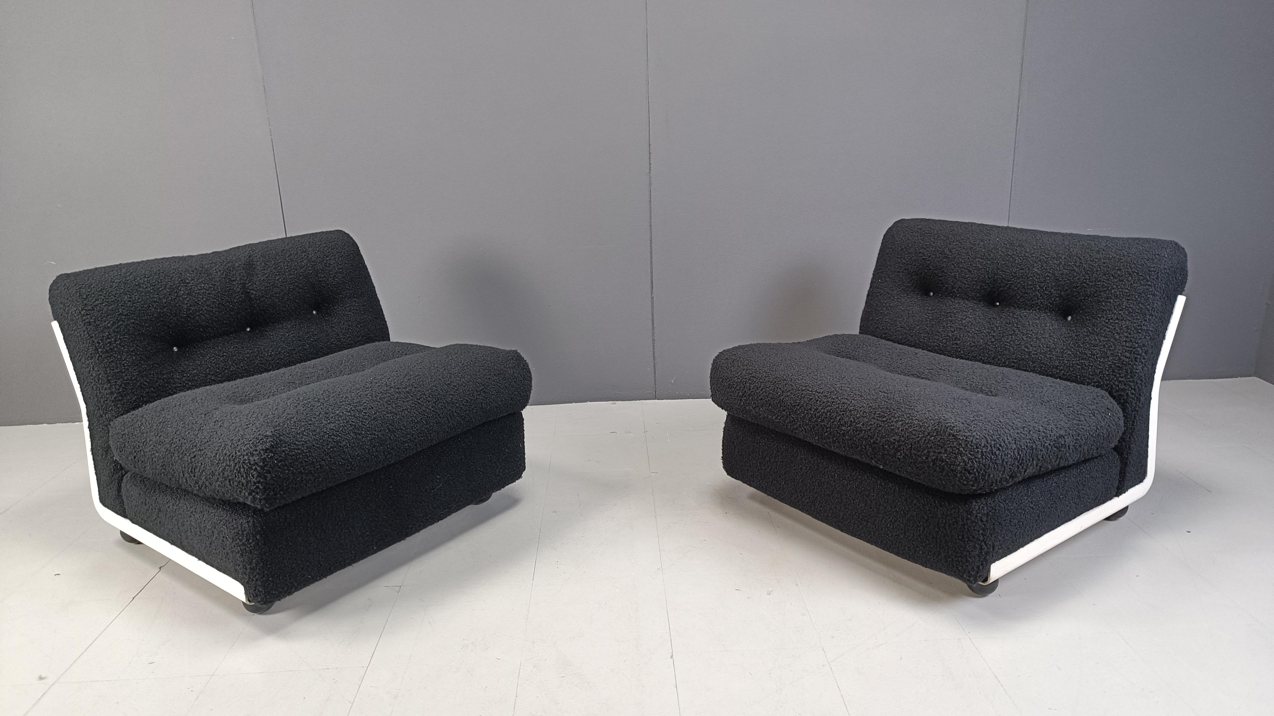 Modulares Sofa Modell Amanta von Mario Bellini für B&B Italia, 1970er Jahre, 2er-Set (Italienisch) im Angebot