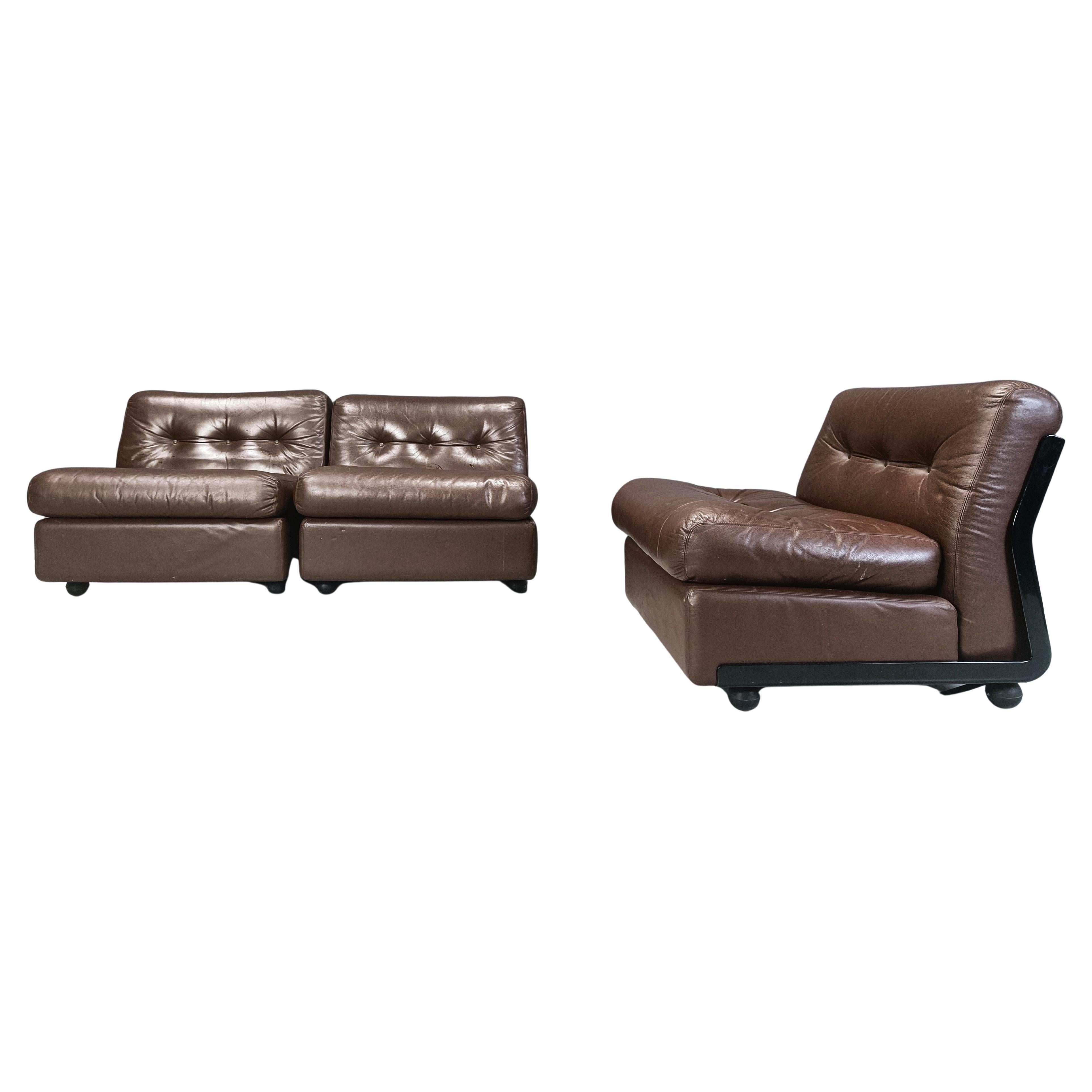 Model Amanta Modular Sofa by Mario Bellini for B&B Italia, 1970s - set of 3