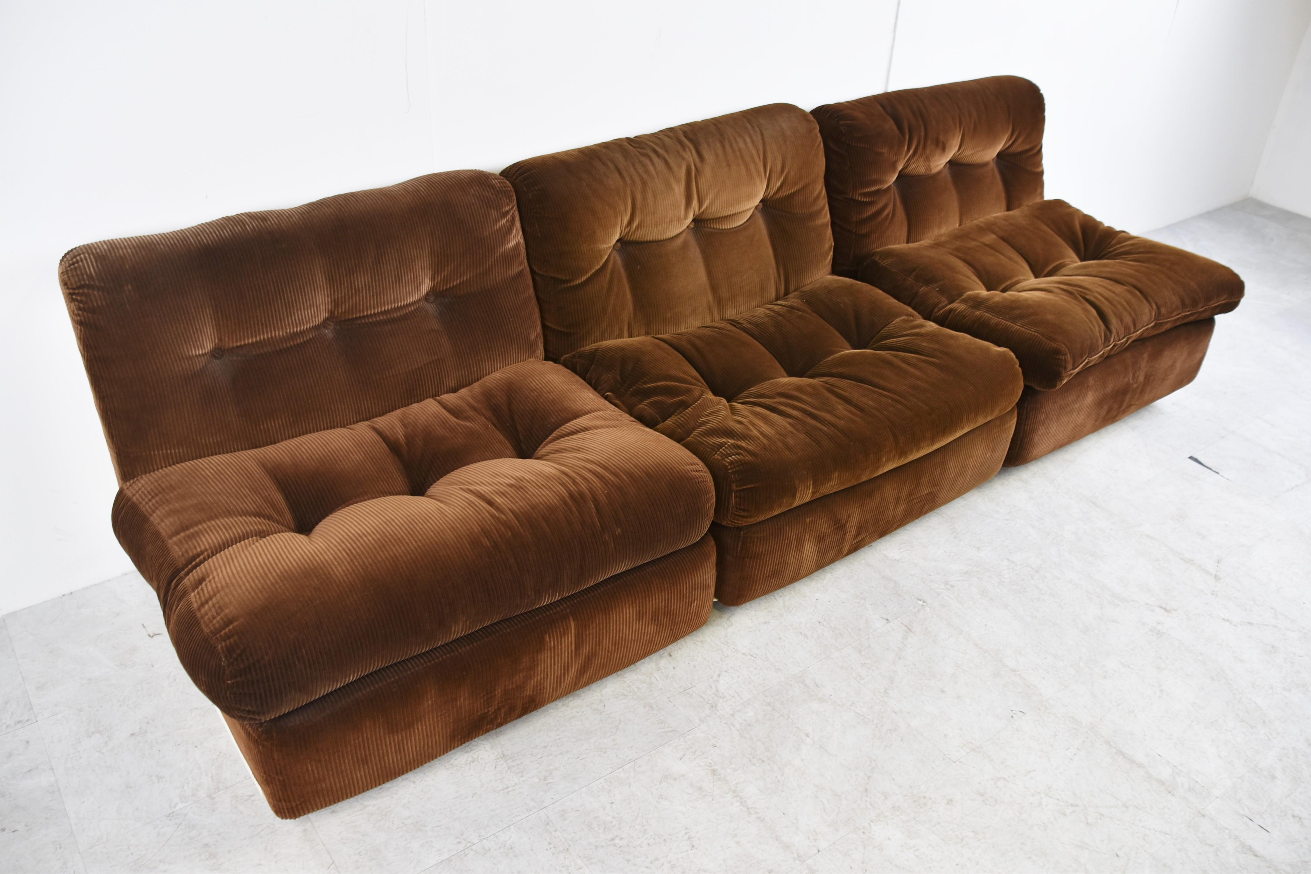 Space Age Model Amanta Modular Sofa by Mario Bellini for C&B Italia, 1960s