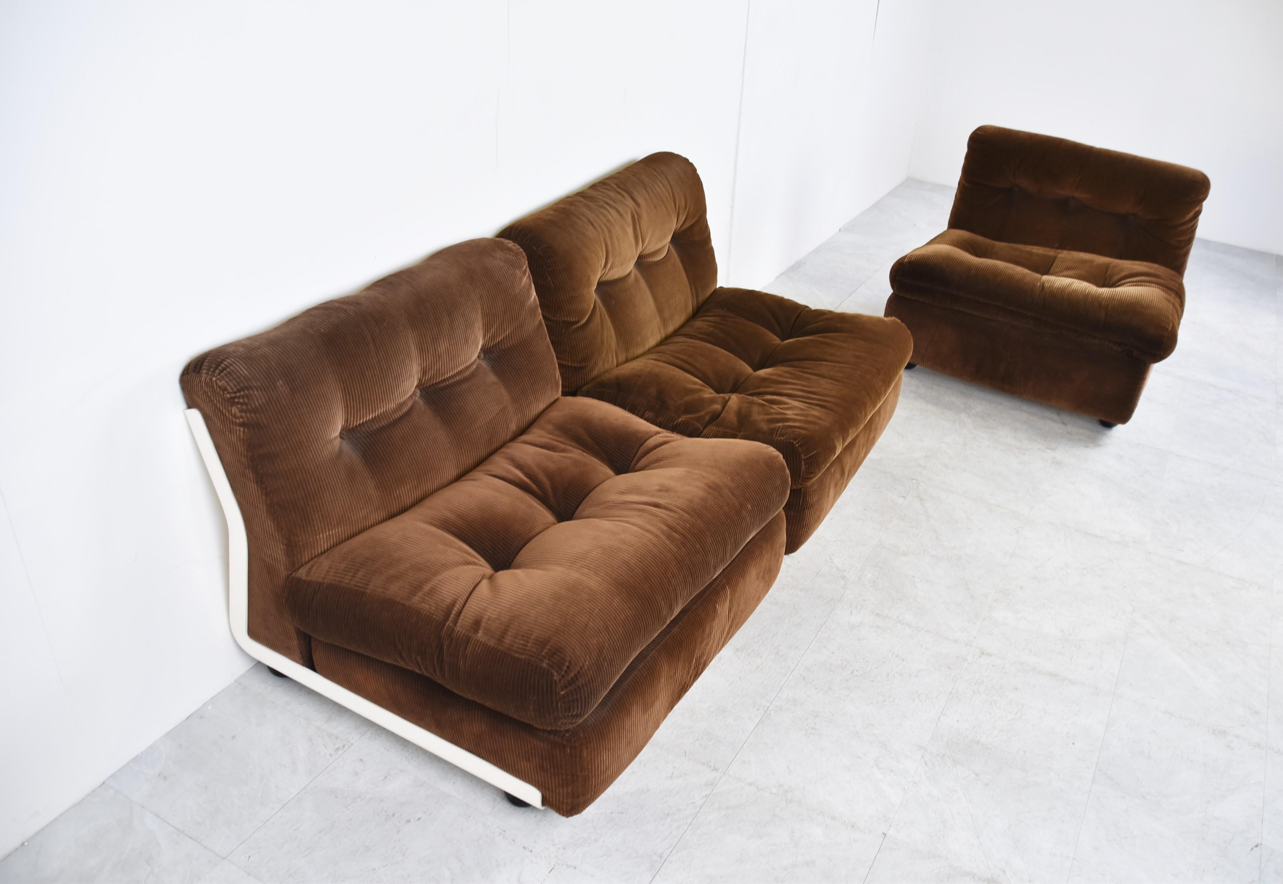 Model Amanta Modular Sofa by Mario Bellini for C&B Italia, 1960s In Good Condition In Leuven, Vlaams Gewest
