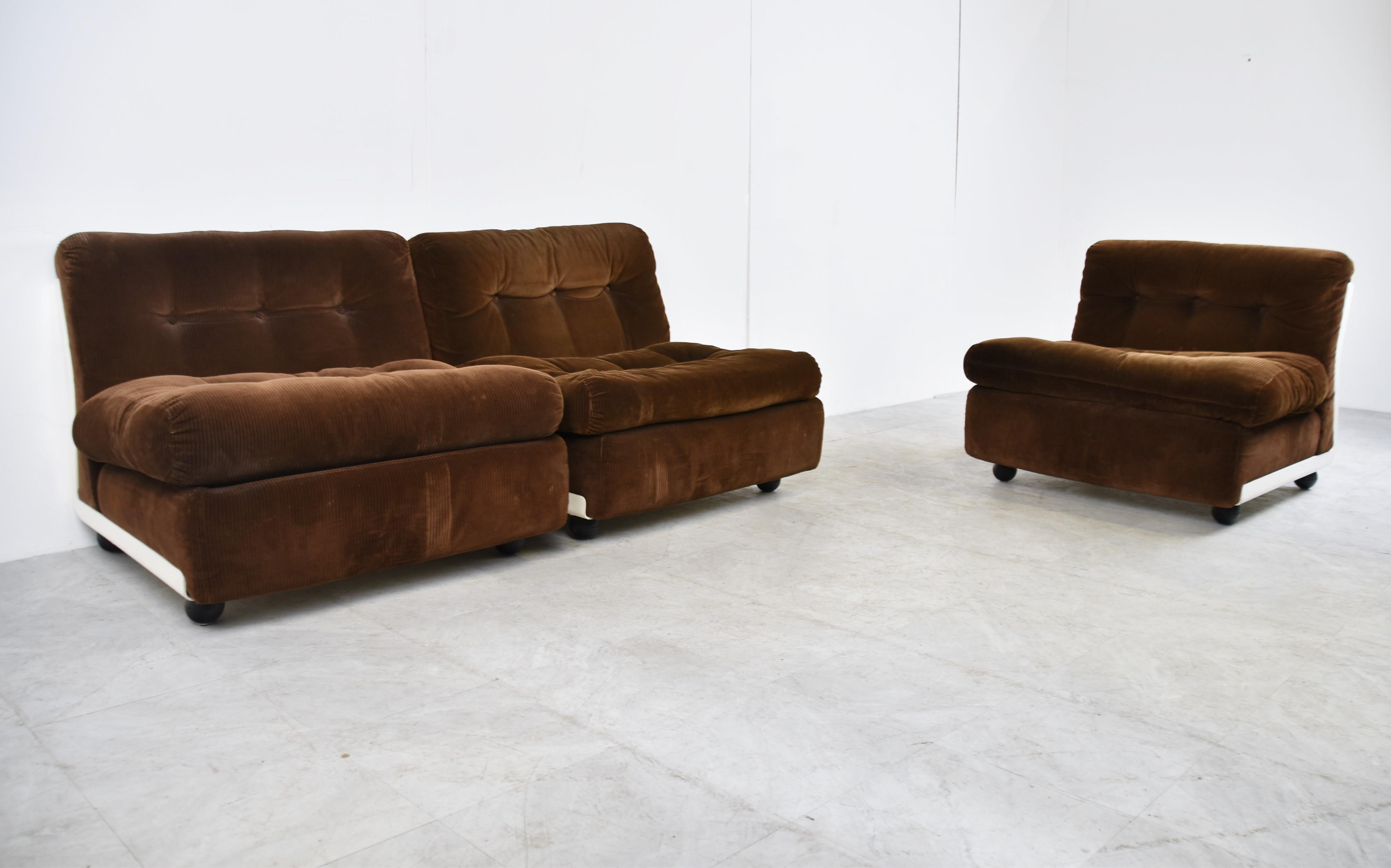 Mid-20th Century Model Amanta Modular Sofa by Mario Bellini for C&B Italia, 1960s