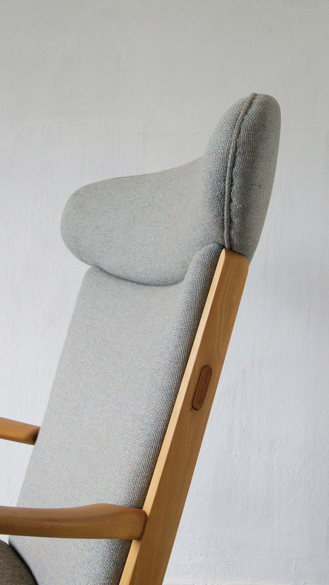 Modelo AP-16 Butaca y otomana de Hans J. Wegner para AP-Stolen, 1951 Textil en venta