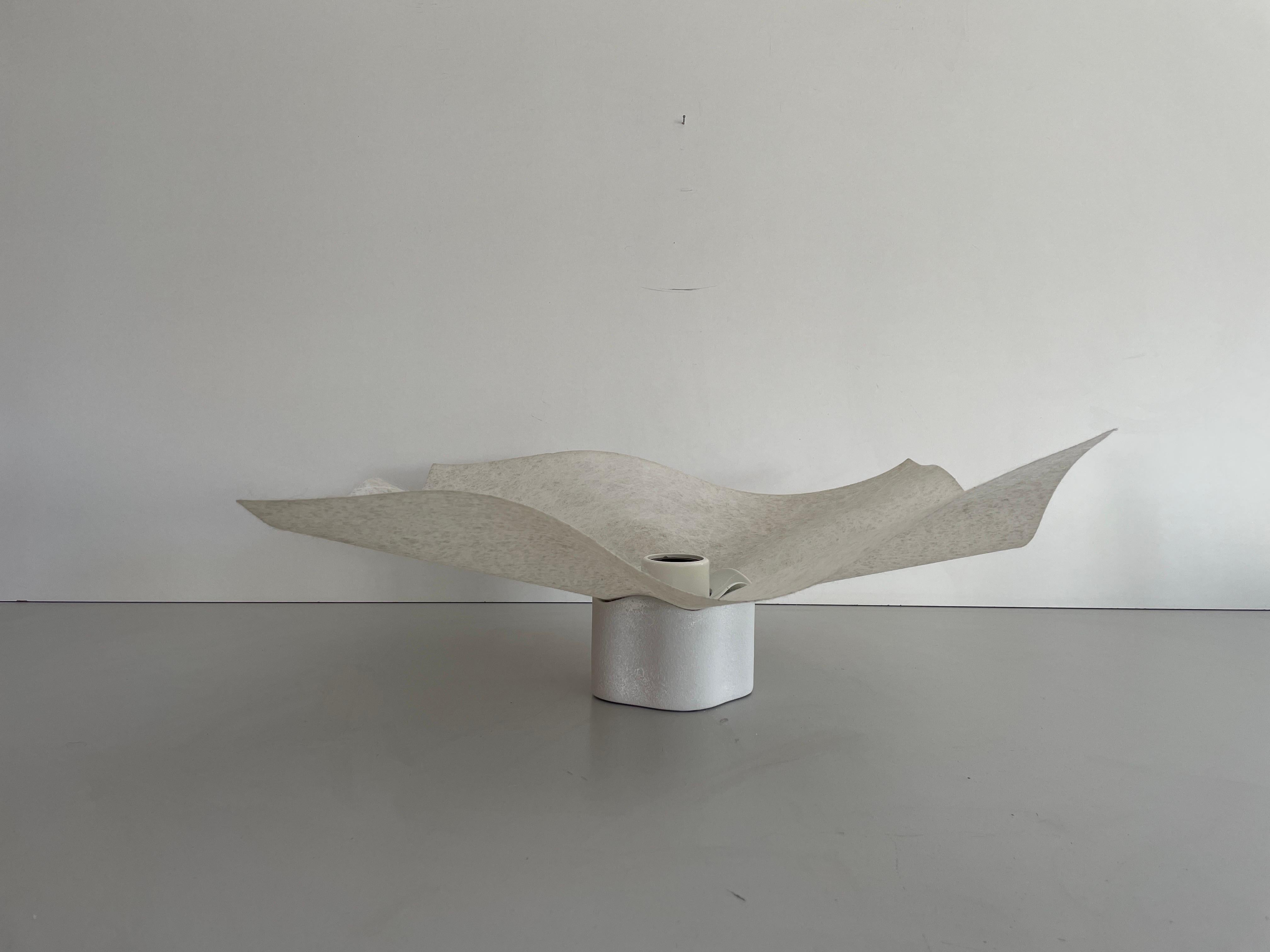 Model Area Ceiling Lamp by Mario Bellini for Artemide, 1970s, Italy

Lampshade is in good condition and very clean. 
This lamp works with E27 light bulb
Wired and suitable to use with 220V and 110V for all countries.

Measures: 
47 cm x 47 cm x 20