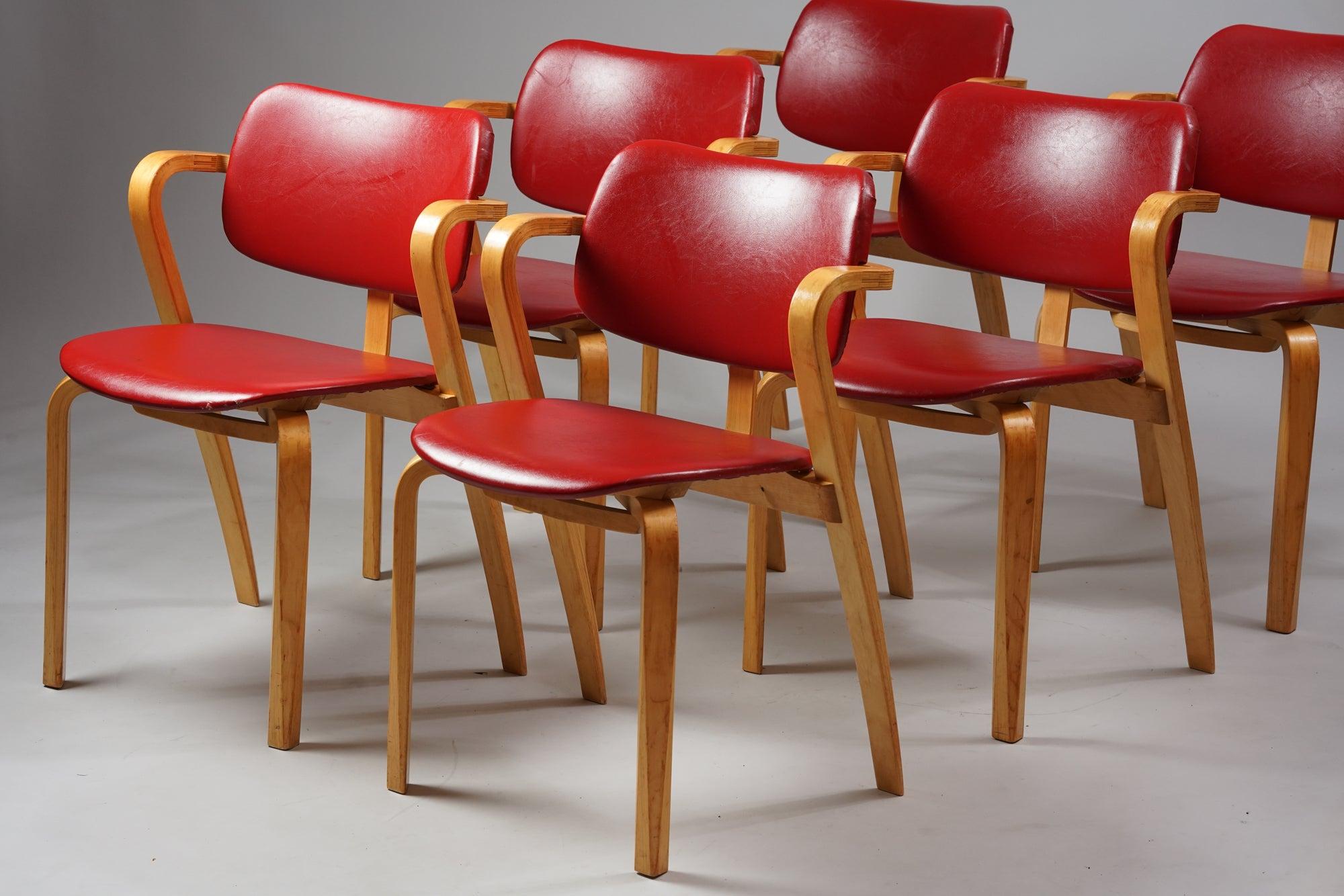 Materiale sintetico Sedie Model Aslak, Ilmari Tapiovaara, Asko, anni '60 in vendita