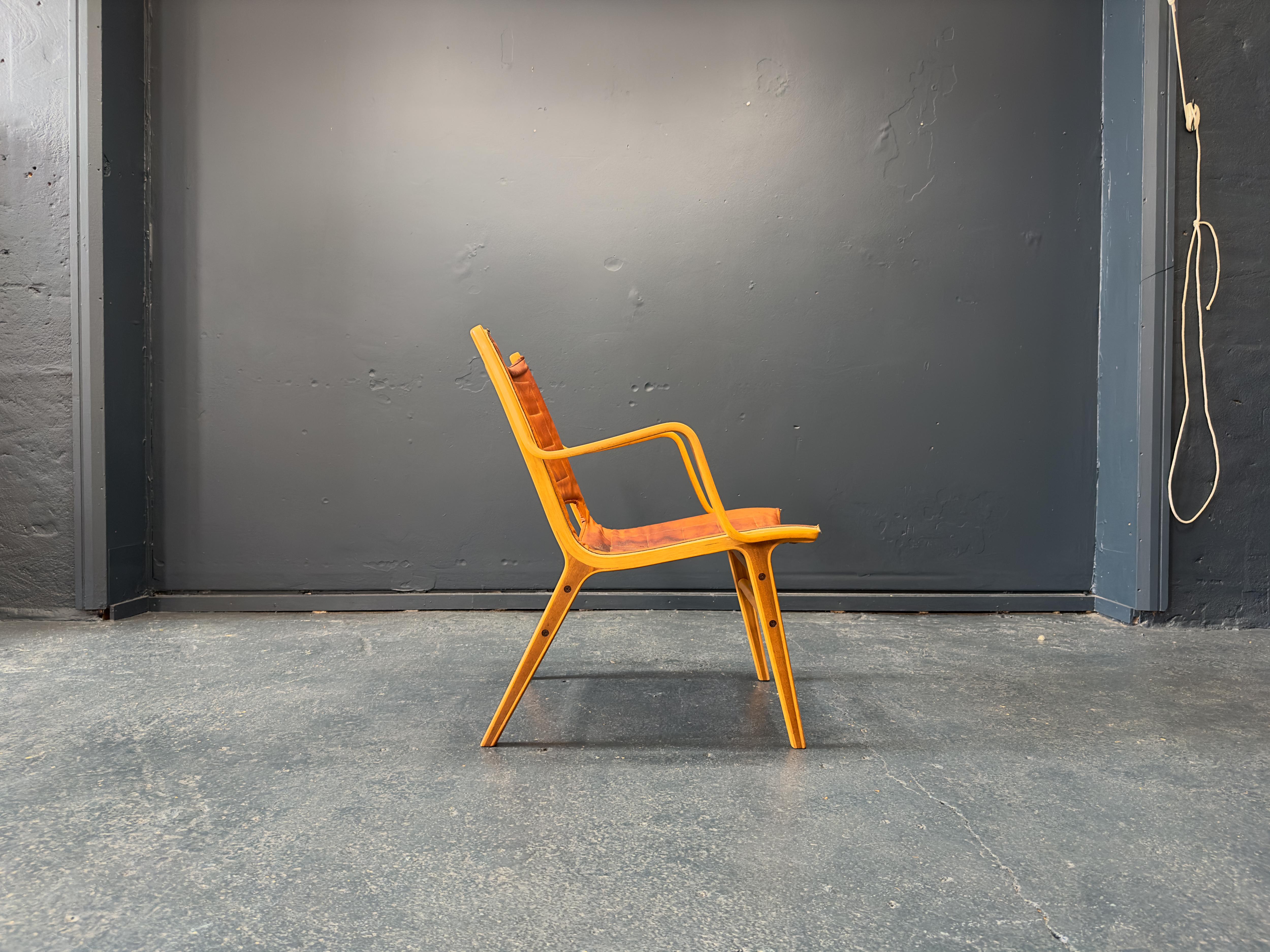 Danois Modèle AX 6060 Chaise Club par Peter Hvidt & Orla Mølgaard-Nielsen en vente