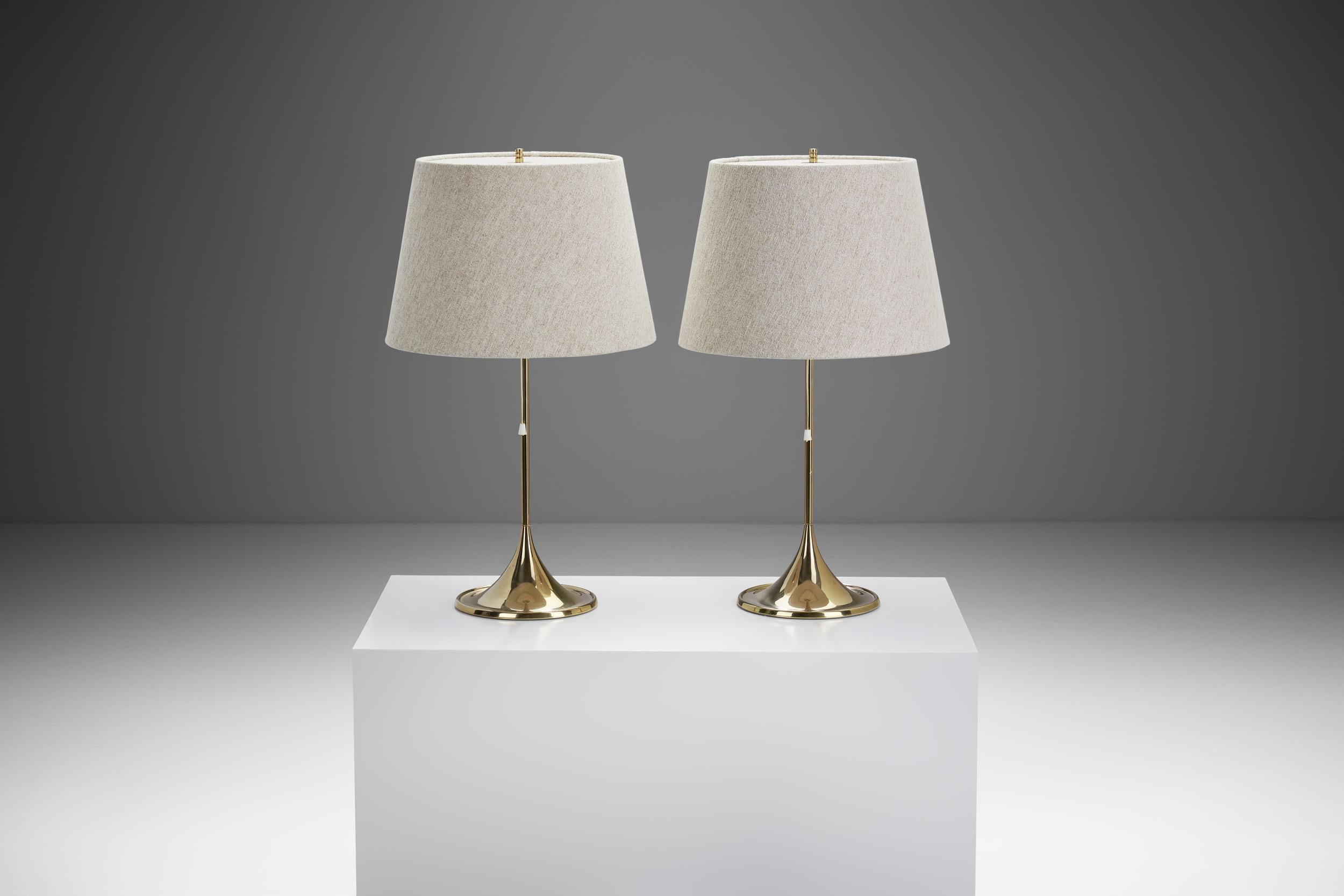 Scandinavian Modern Model B-024 Table Lamps by Alf Svensson and Yngvar Sandström, Sweden 1960s