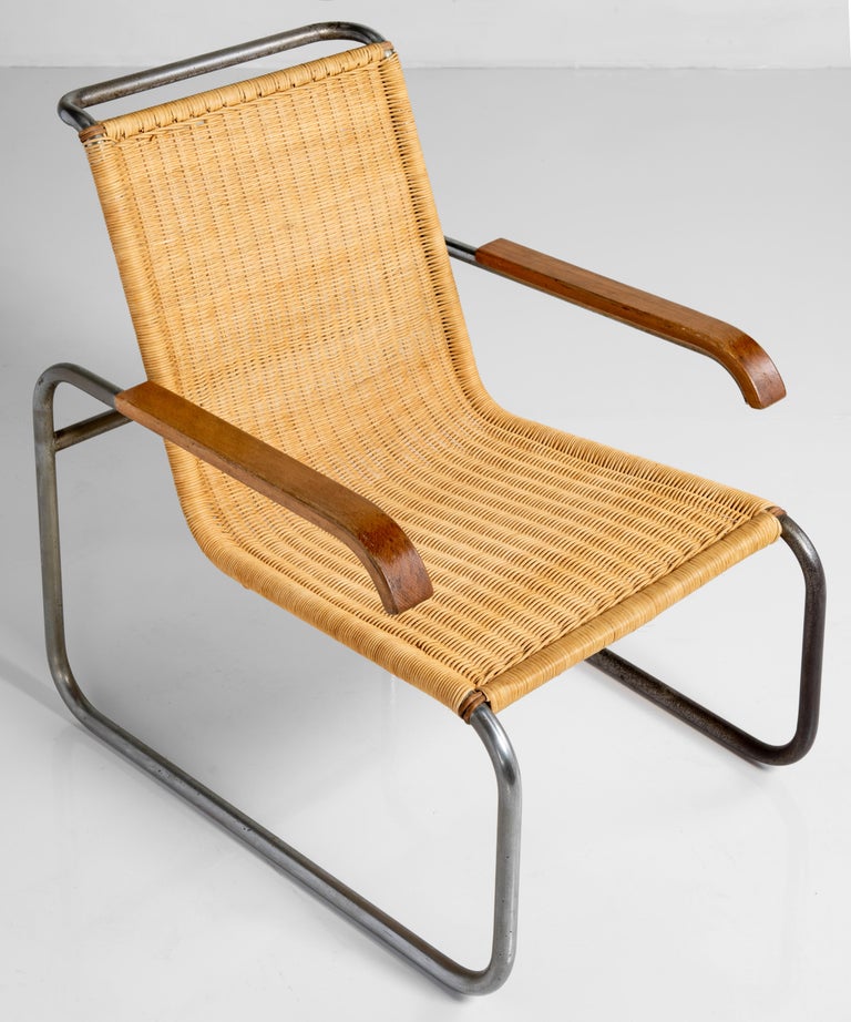 Model B35 Armchair by Marcel Breuer, Germany circa 1940 In Good Condition For Sale In Culver City, CA
