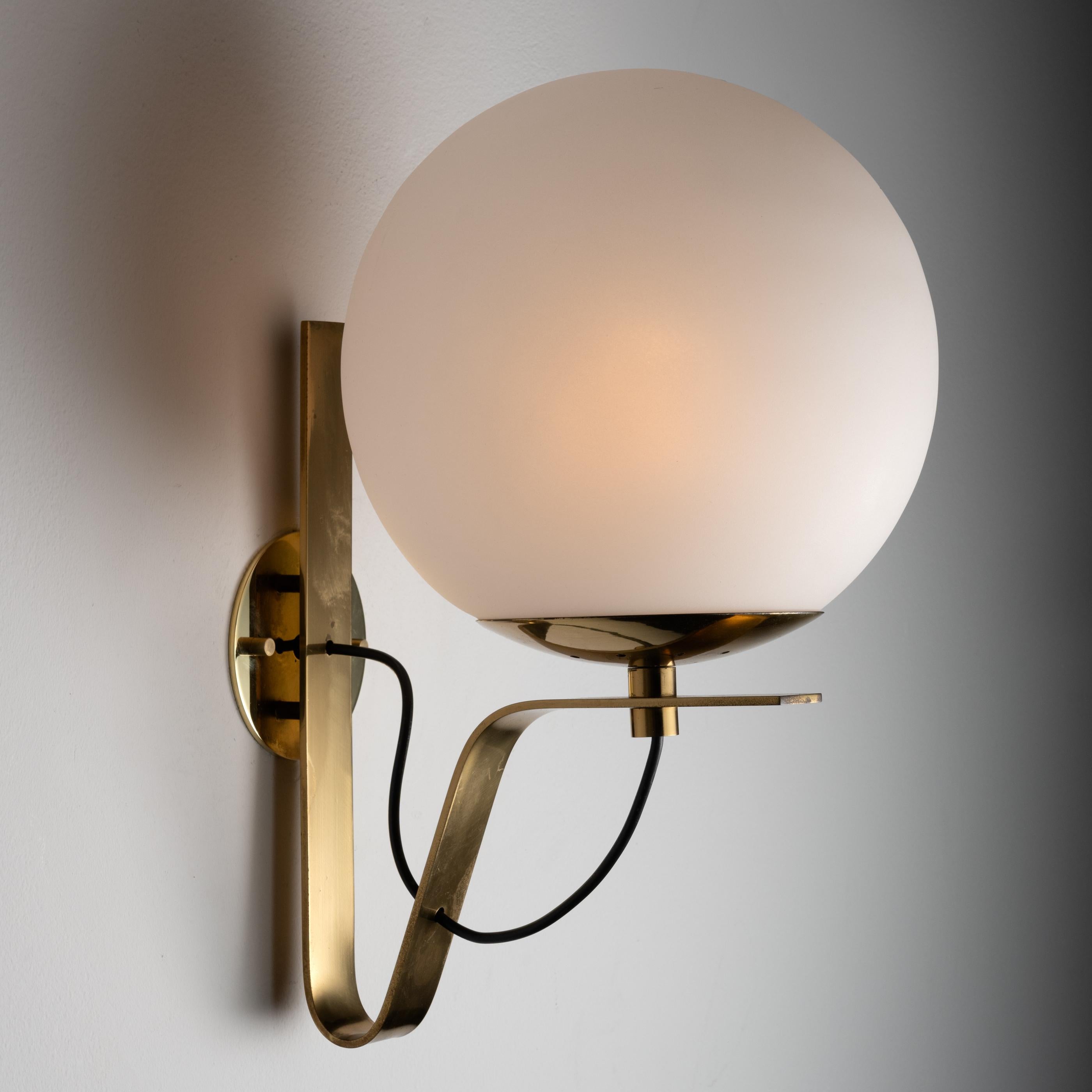 Brass Model B464 Sconces by Sergio Asti for Candle
