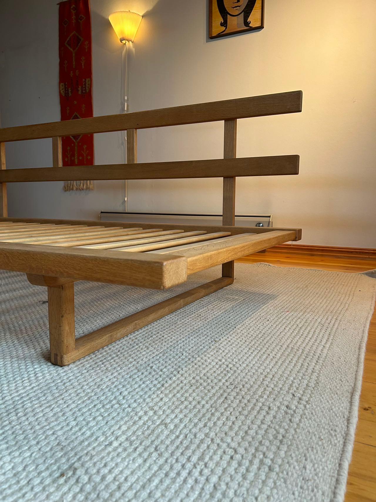 Modelo BM4312 Sofá-cama de Børge Mogensen para Fredericia, Dinamarca, Roble, Años 60 en venta 9