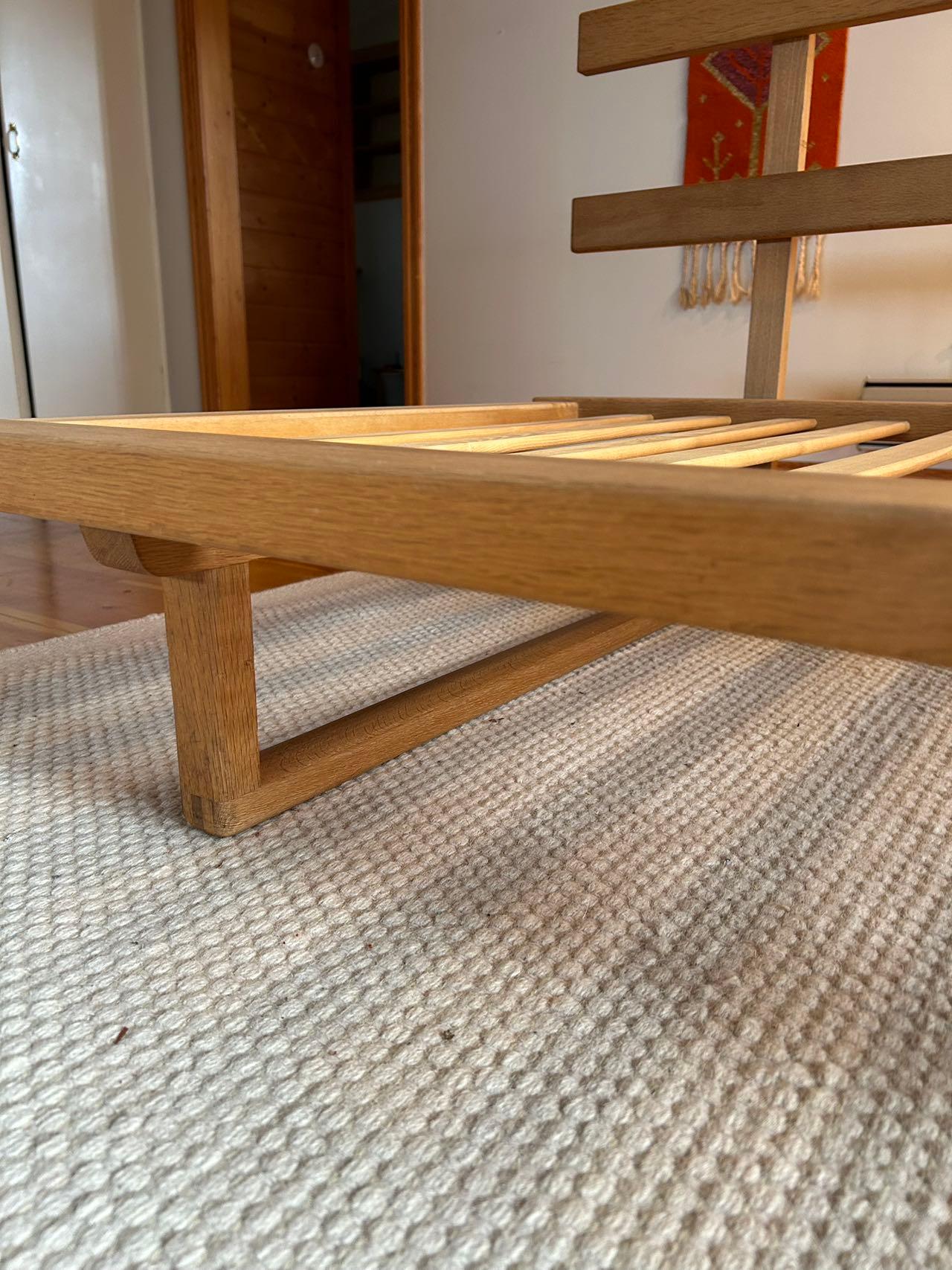 Modelo BM4312 Sofá-cama de Børge Mogensen para Fredericia, Dinamarca, Roble, Años 60 en venta 10