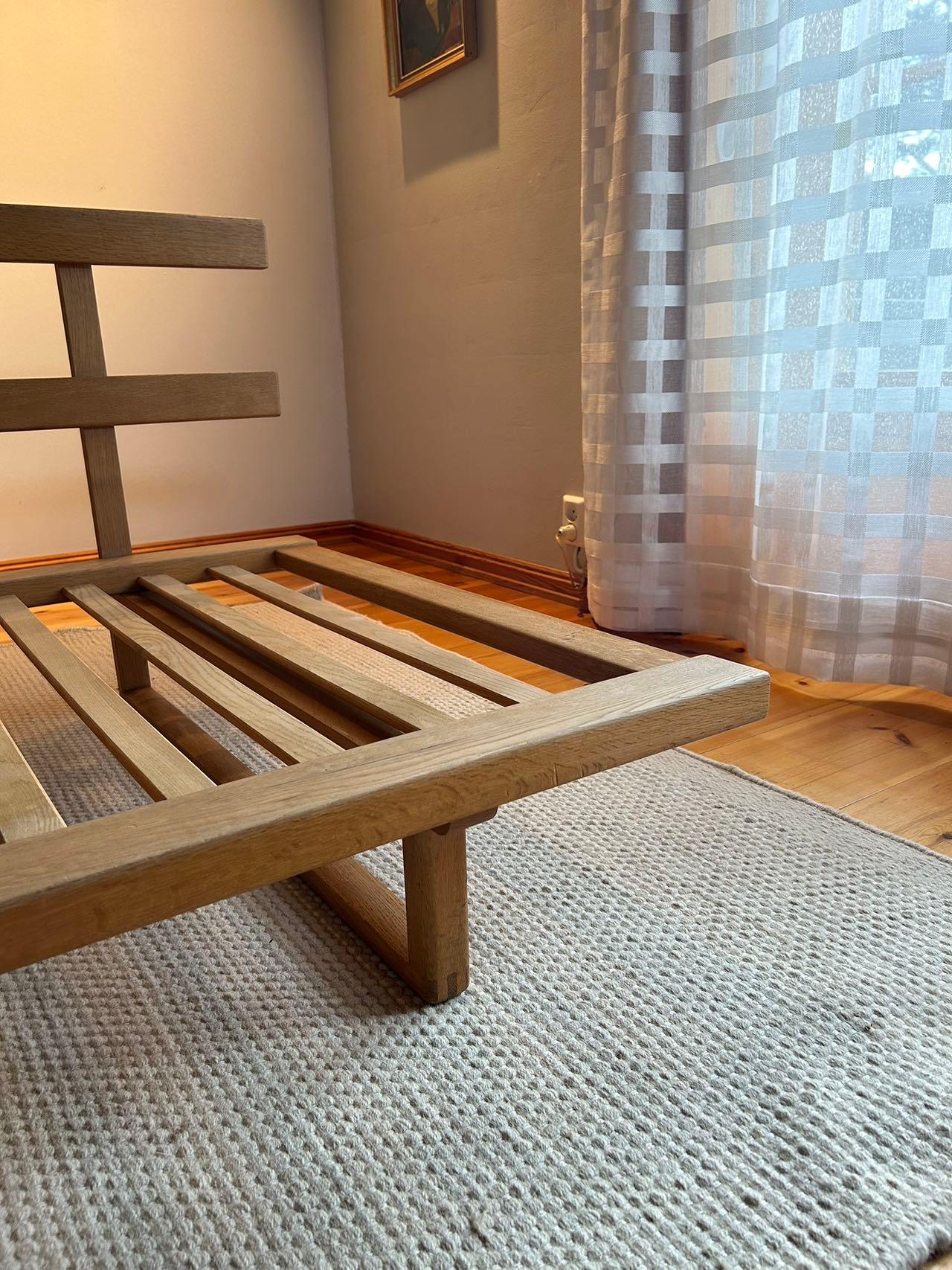 Modelo BM4312 Sofá-cama de Børge Mogensen para Fredericia, Dinamarca, Roble, Años 60 en venta 11