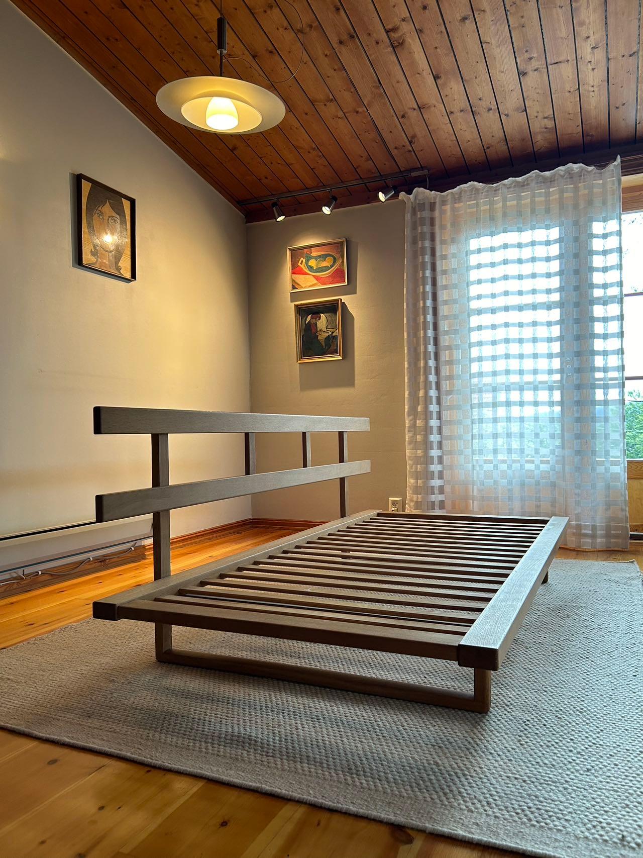 Modelo BM4312 Sofá-cama de Børge Mogensen para Fredericia, Dinamarca, Roble, Años 60 en venta 13