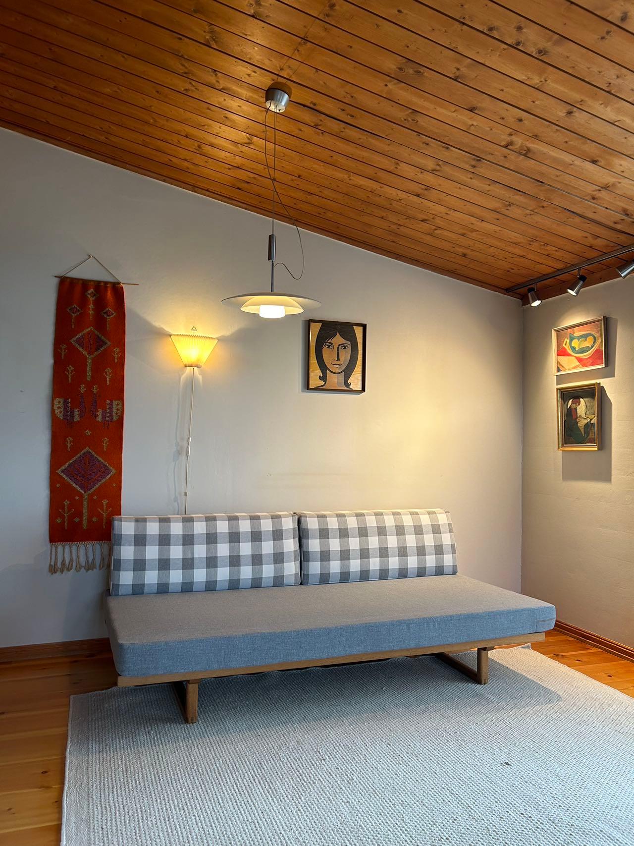 Modelo BM4312 Sofá-cama de Børge Mogensen para Fredericia, Dinamarca, Roble, Años 60 en venta 3