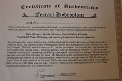 Model Boat Ferrari Hydroplane