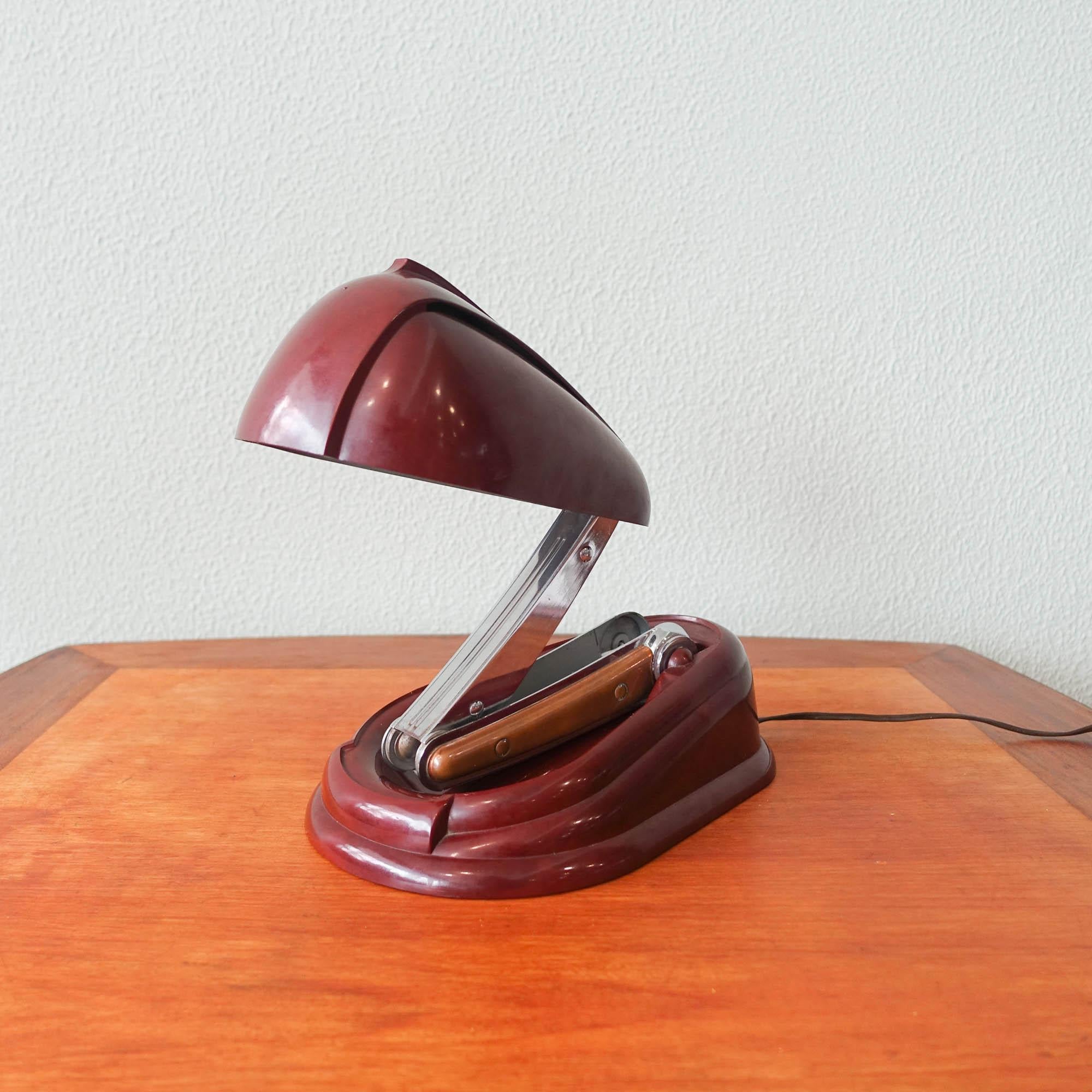 French Model Bolide Table Lamp by Jumo Brevete for Jumo, 1940s For Sale