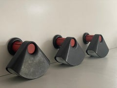 Model Bollo Set di 3 luci da parete di Tobia Scarpa per Flos, anni '70, Italia