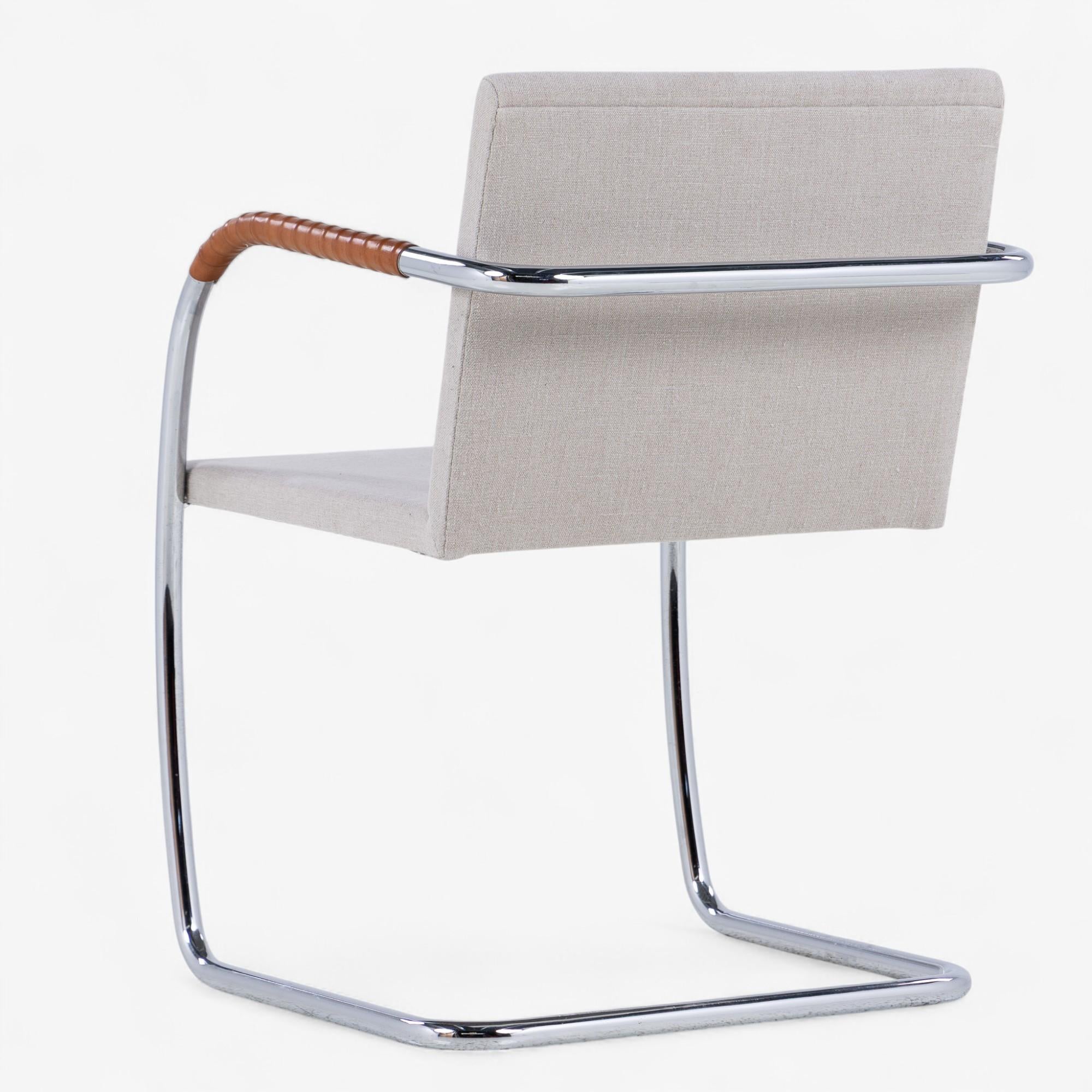 Italian Model 'Brno': Set of four 'Freeswinger' chairs by Ludwig Mies van der Rohe For Sale