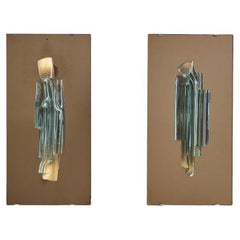 Model C1541
 Glass + Mirror Sconce by RAAK, Netherlands 1960s