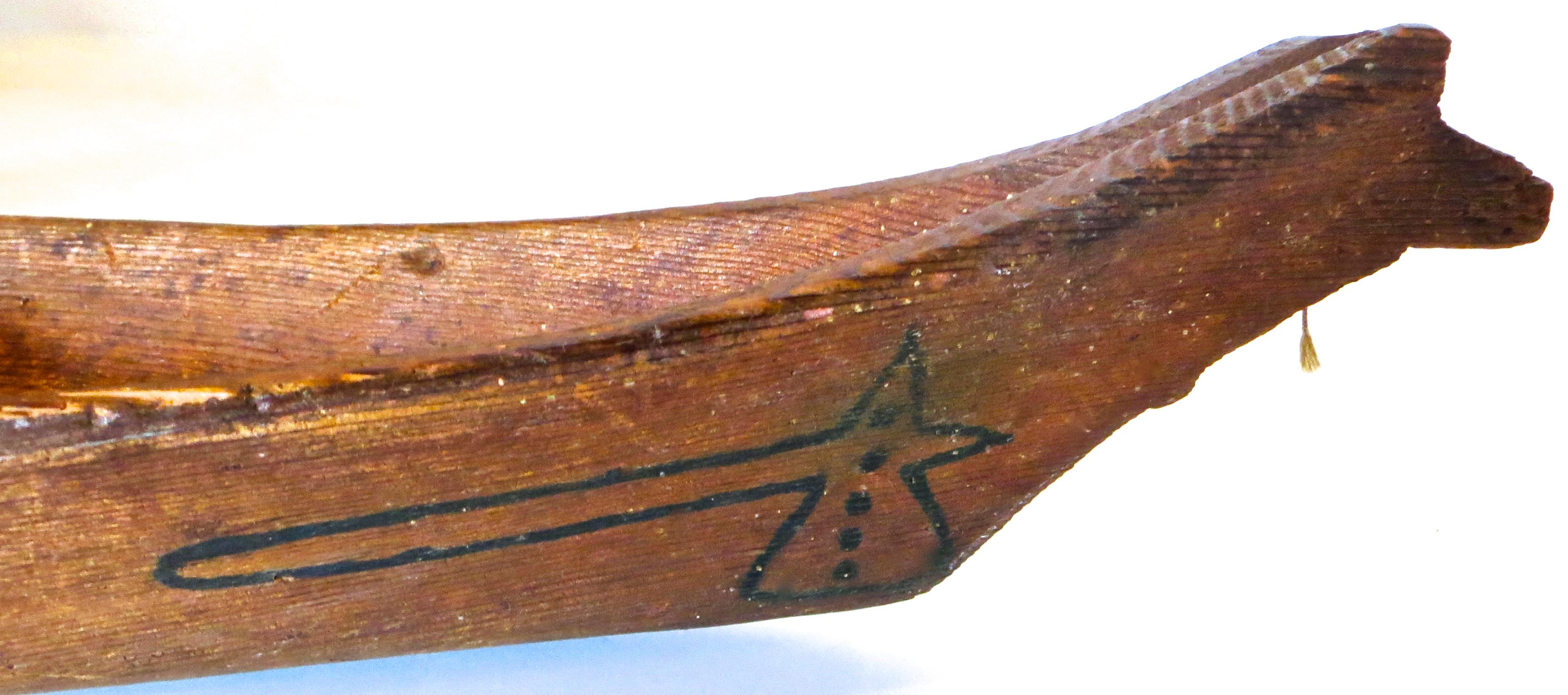  Model Canoe by Native North American Indians, C.1930 In Good Condition For Sale In Incline Village, NV