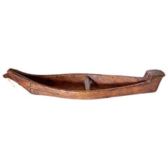 Vintage Model Canoe by Native North American Indians, circa 1930