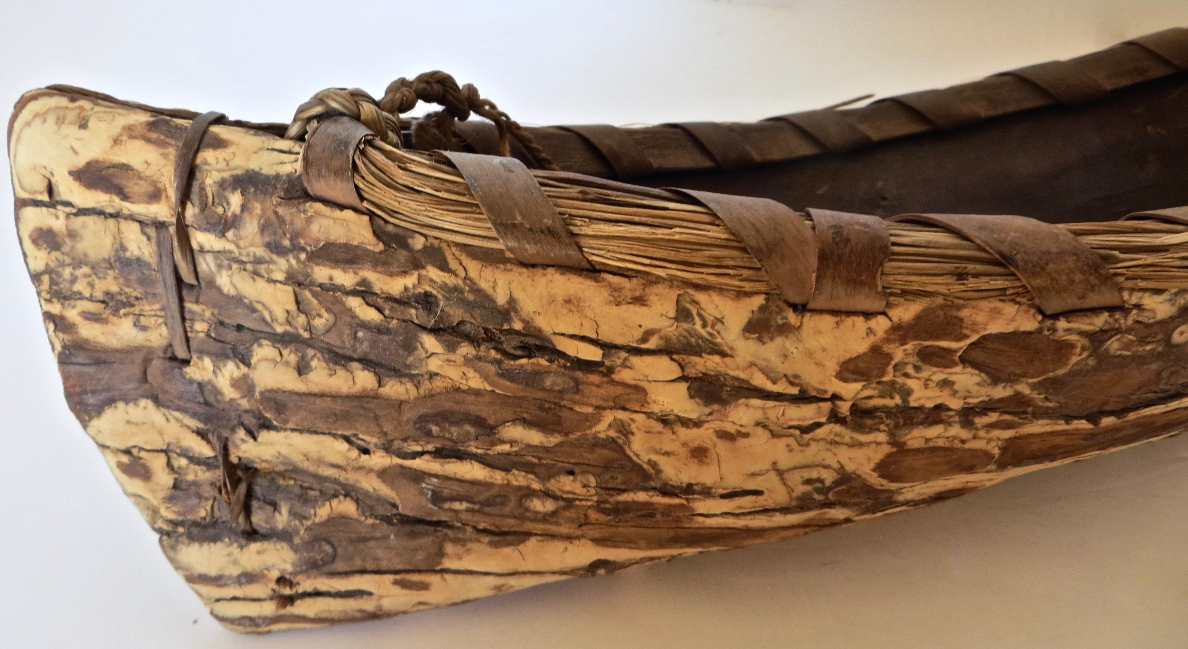 20th Century Model Canoe by Native North American Indians, circa 1940