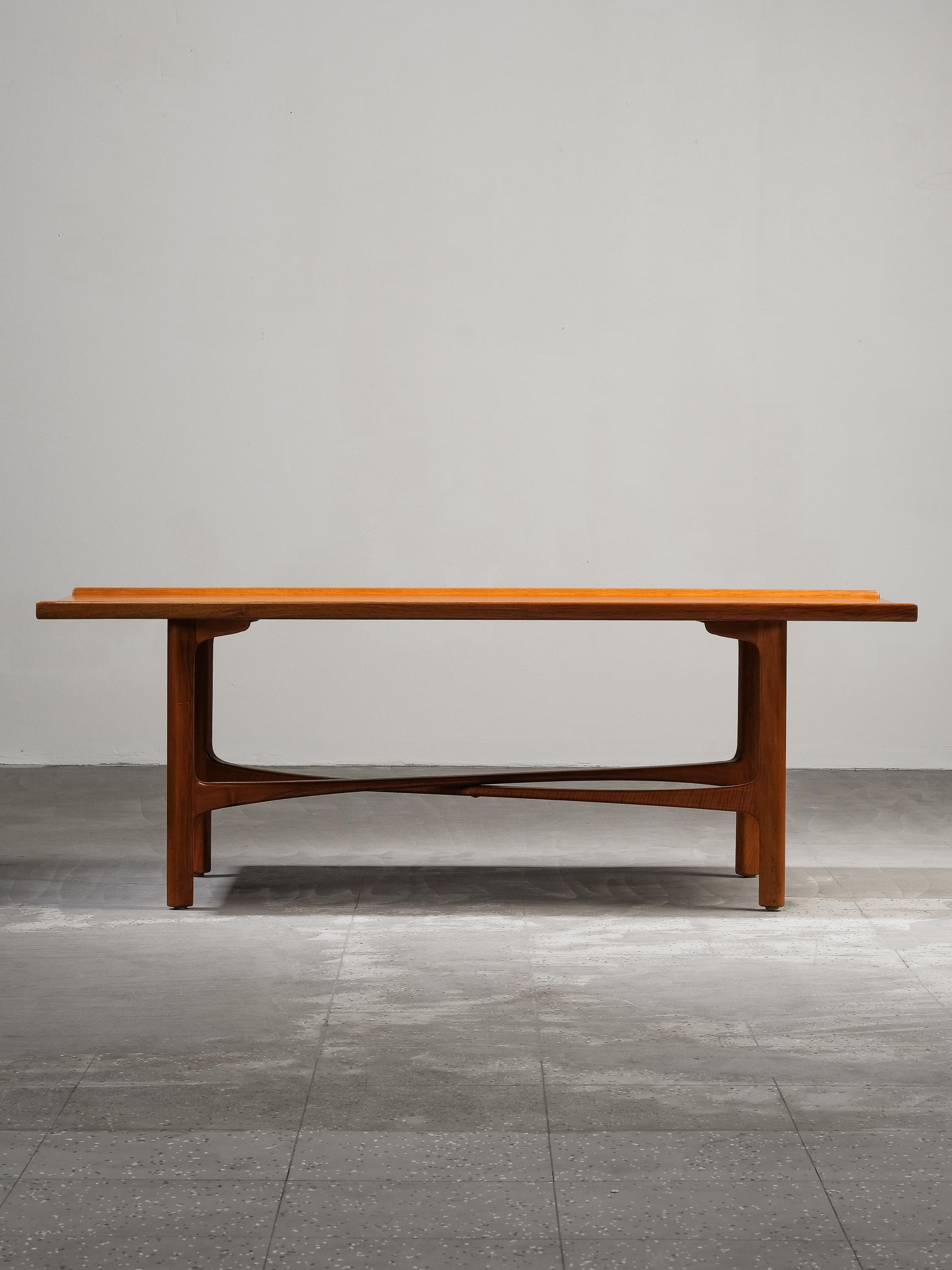 Couchtisch Modell „Carmel“ aus Nussbaumholz von Folke Ohlsson für Bodafors, Schweden, 1960er Jahre im Angebot 5
