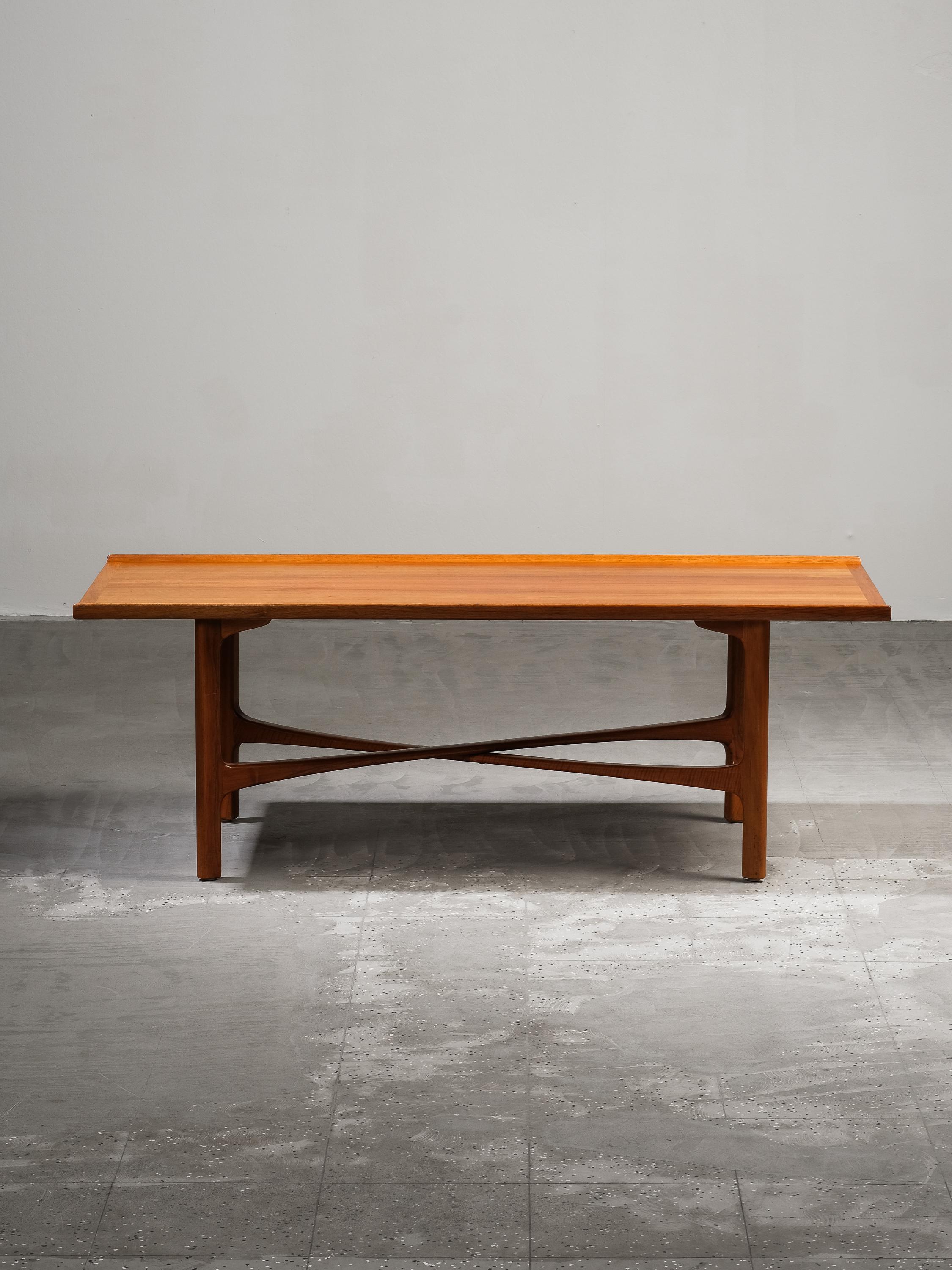 Couchtisch Modell „Carmel“ aus Nussbaumholz von Folke Ohlsson für Bodafors, Schweden, 1960er Jahre im Angebot 6