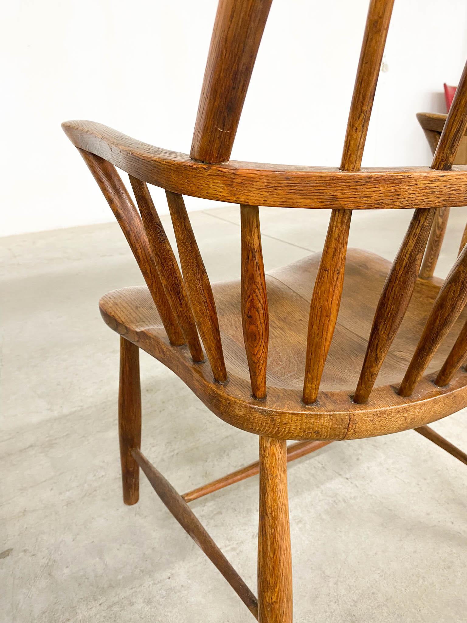 Model CH 18A Windsor Dining Chairs by Frits Henningsen for Carl Hansen & Son For Sale 5