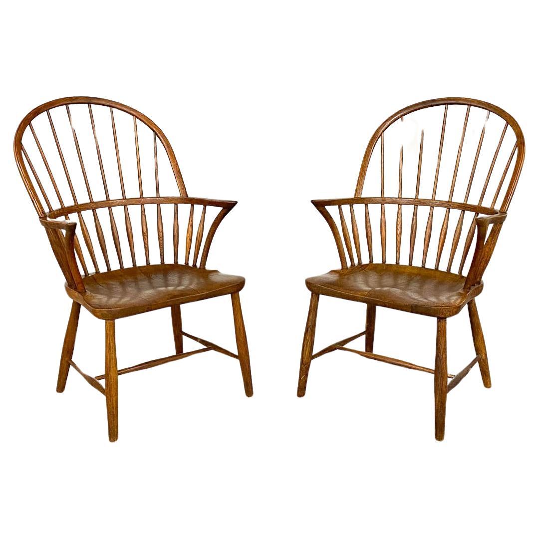 Chaises de salle à manger Windsor modèle CH 18A de Frits Henningsen pour Carl Hansen & Son