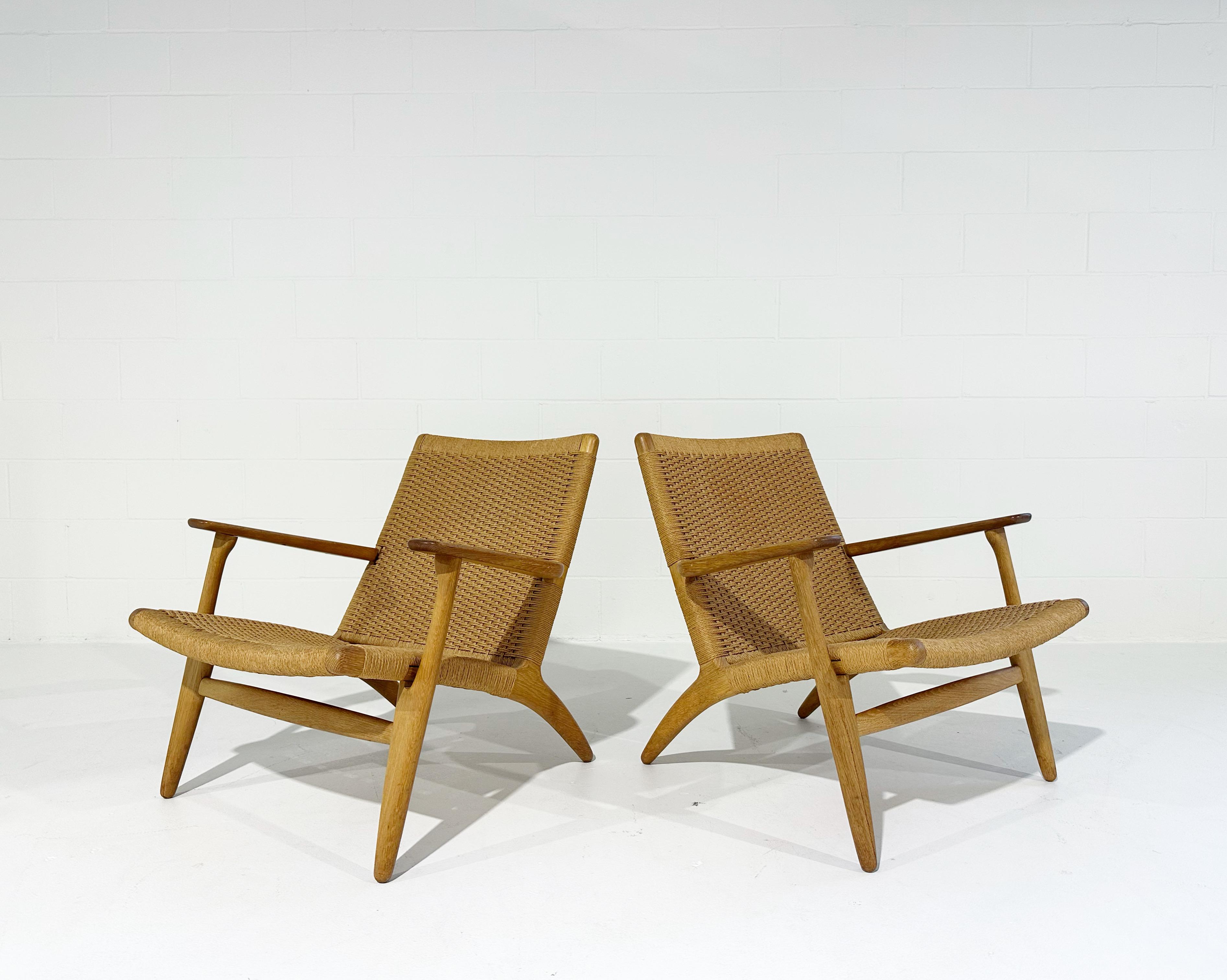 Model CH25 Chairs with California Sheepskins, Pair 3