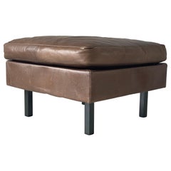Pouf en cuir Model Conseta par Friedrich Wilhelm Möller pour COR, années 1960, Allemagne