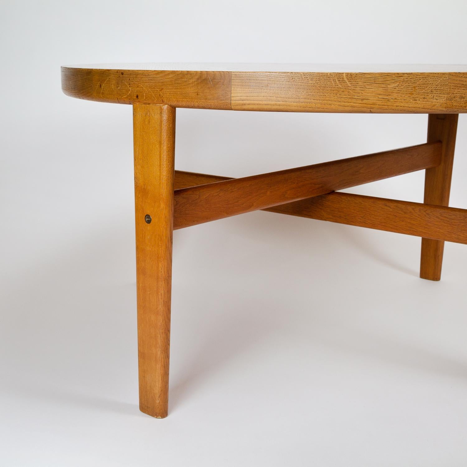 Mid-20th Century Model D105 Oak Coffee Table by Jørgen Bækmark for FDB Møbler, Denmark, 1963