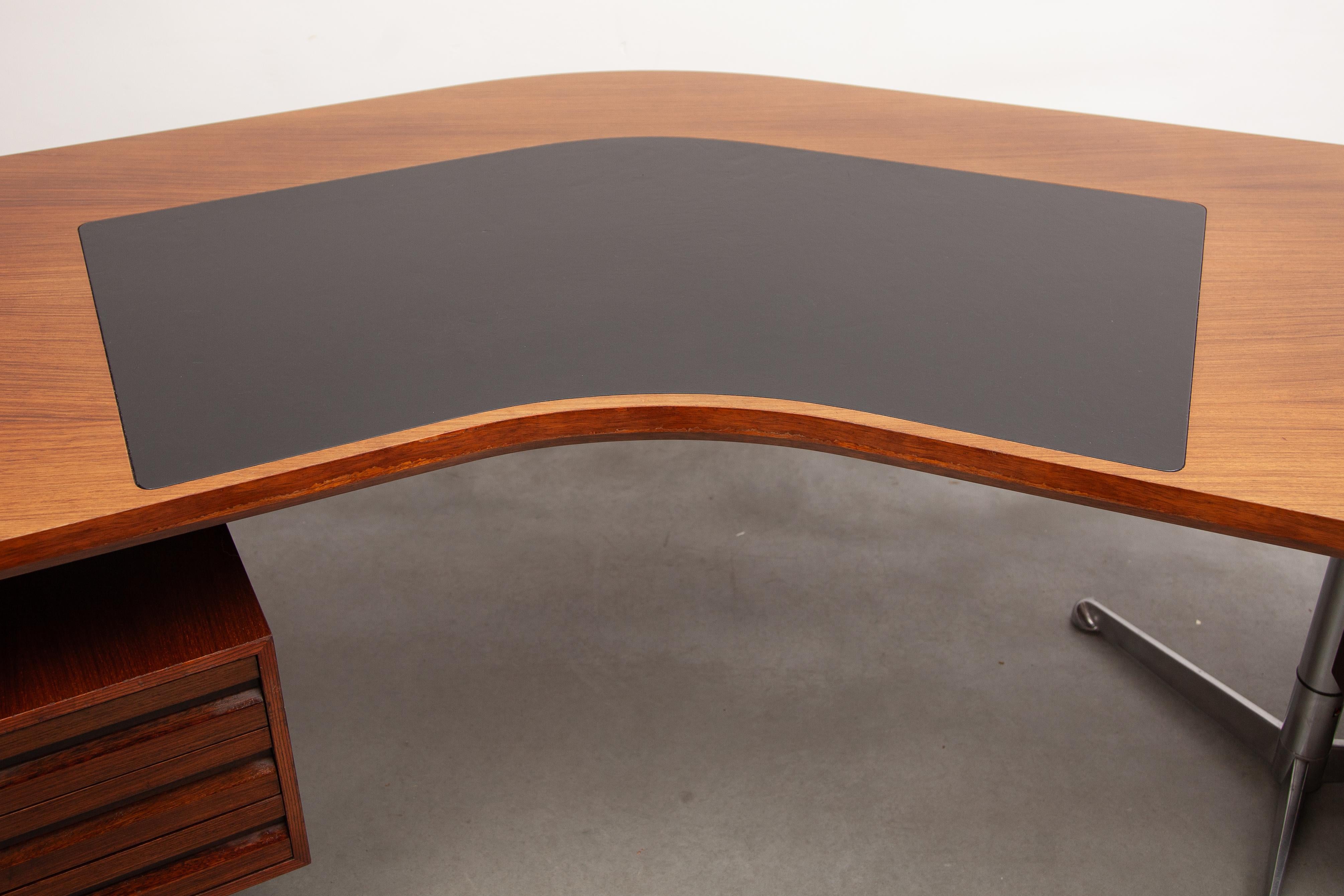 Model D96 Boomerang Desk by Osvaldo Borsani for Tecno Milano, Italy, 1950s 4