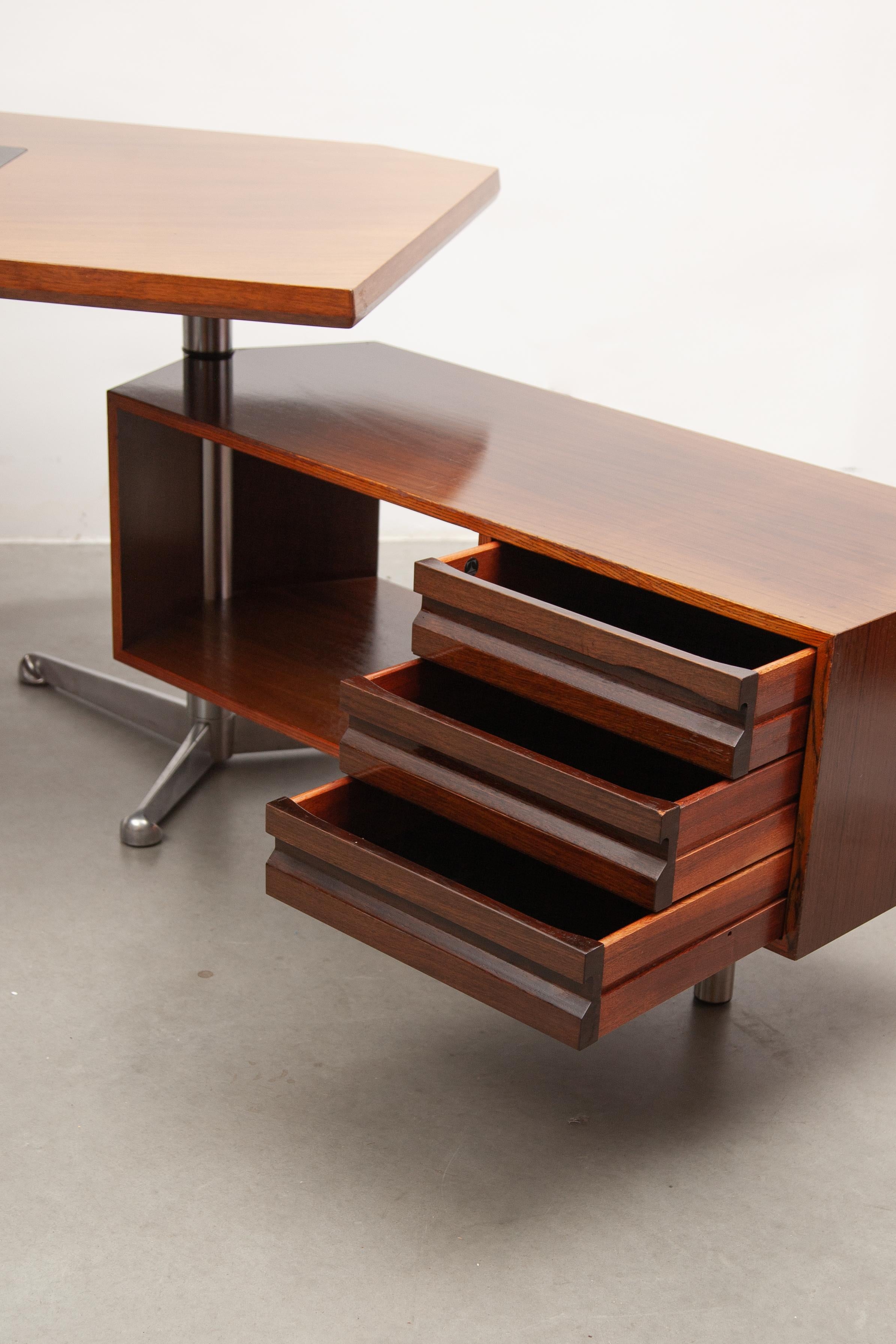 Model D96 Boomerang Desk by Osvaldo Borsani for Tecno Milano, Italy, 1950s 7