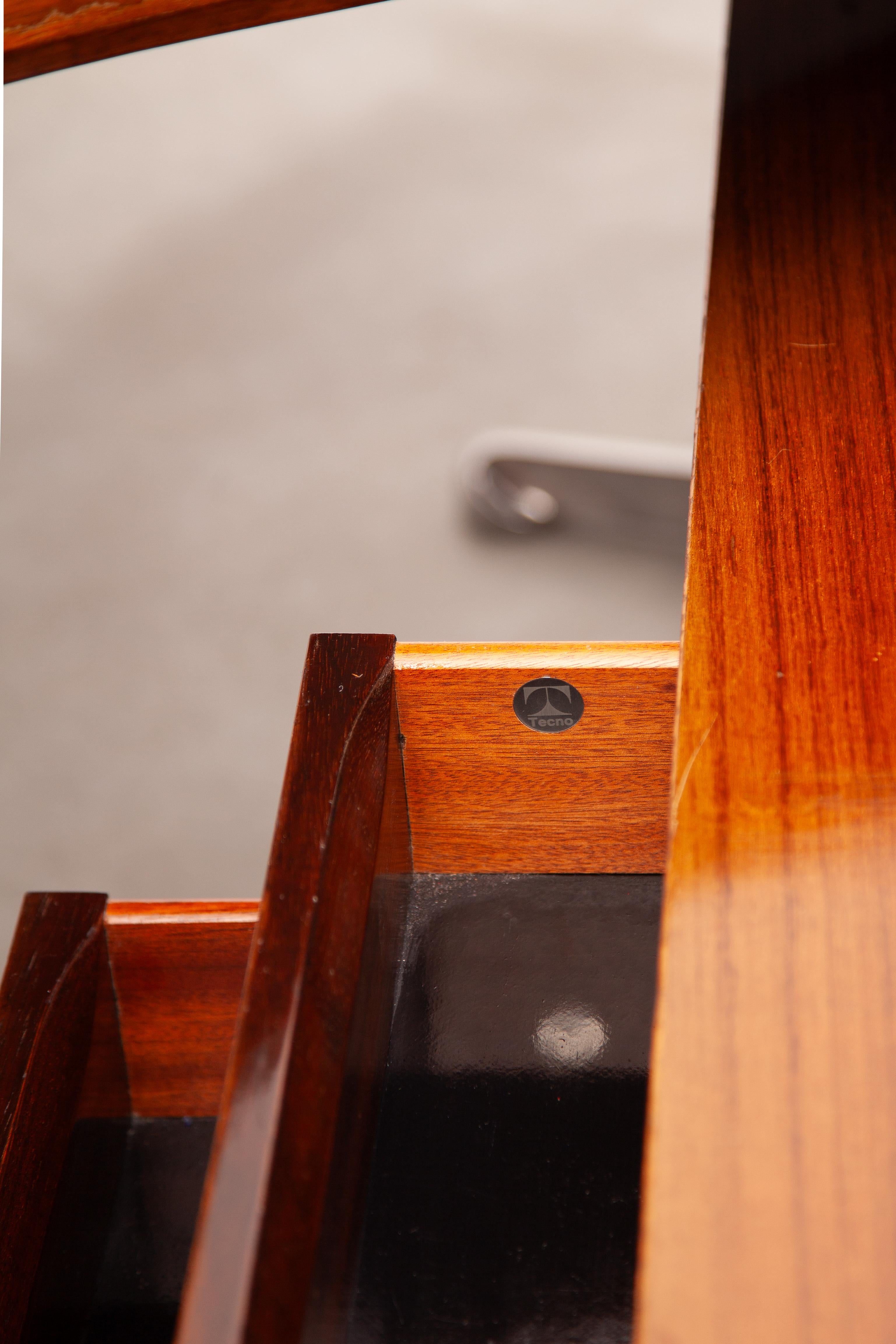 Model D96 Boomerang Desk by Osvaldo Borsani for Tecno Milano, Italy, 1950s 10