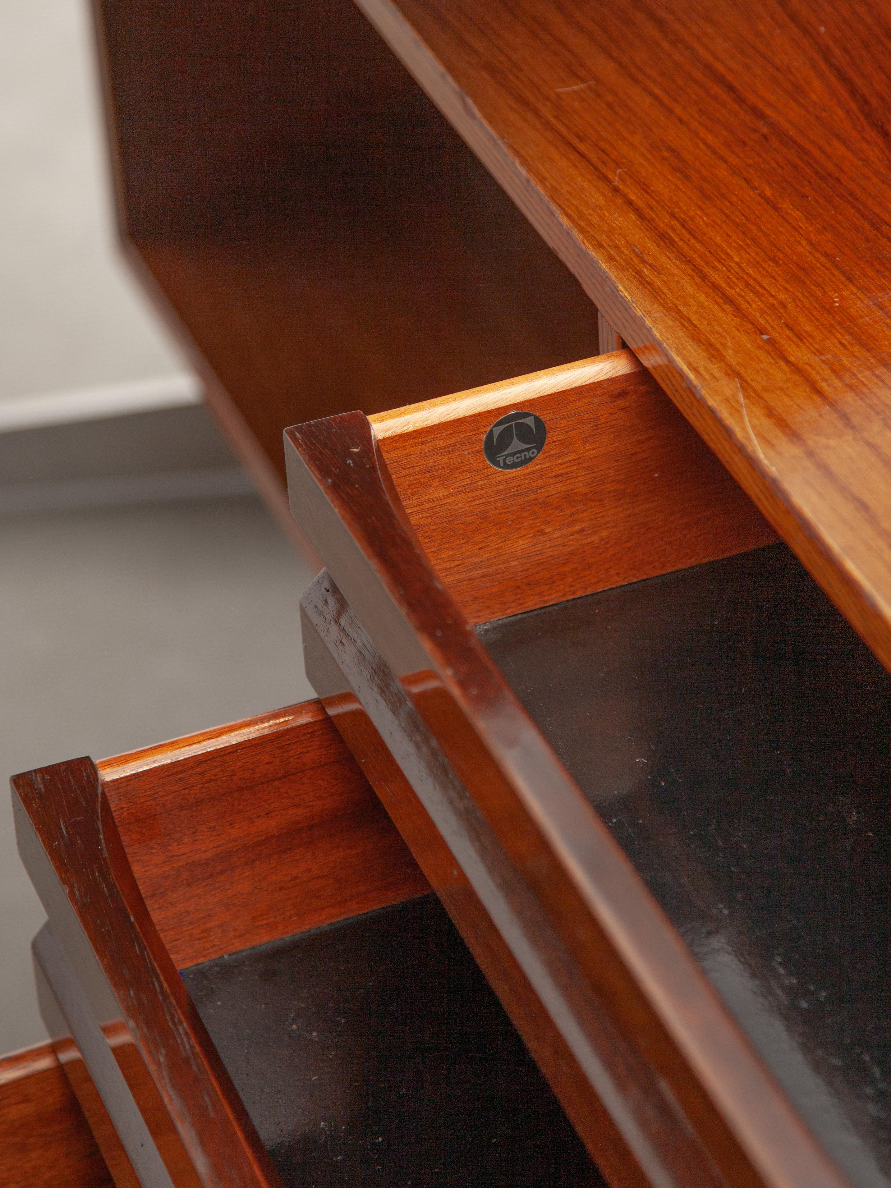 Model D96 Boomerang Desk by Osvaldo Borsani for Tecno Milano, Italy, 1950s 11