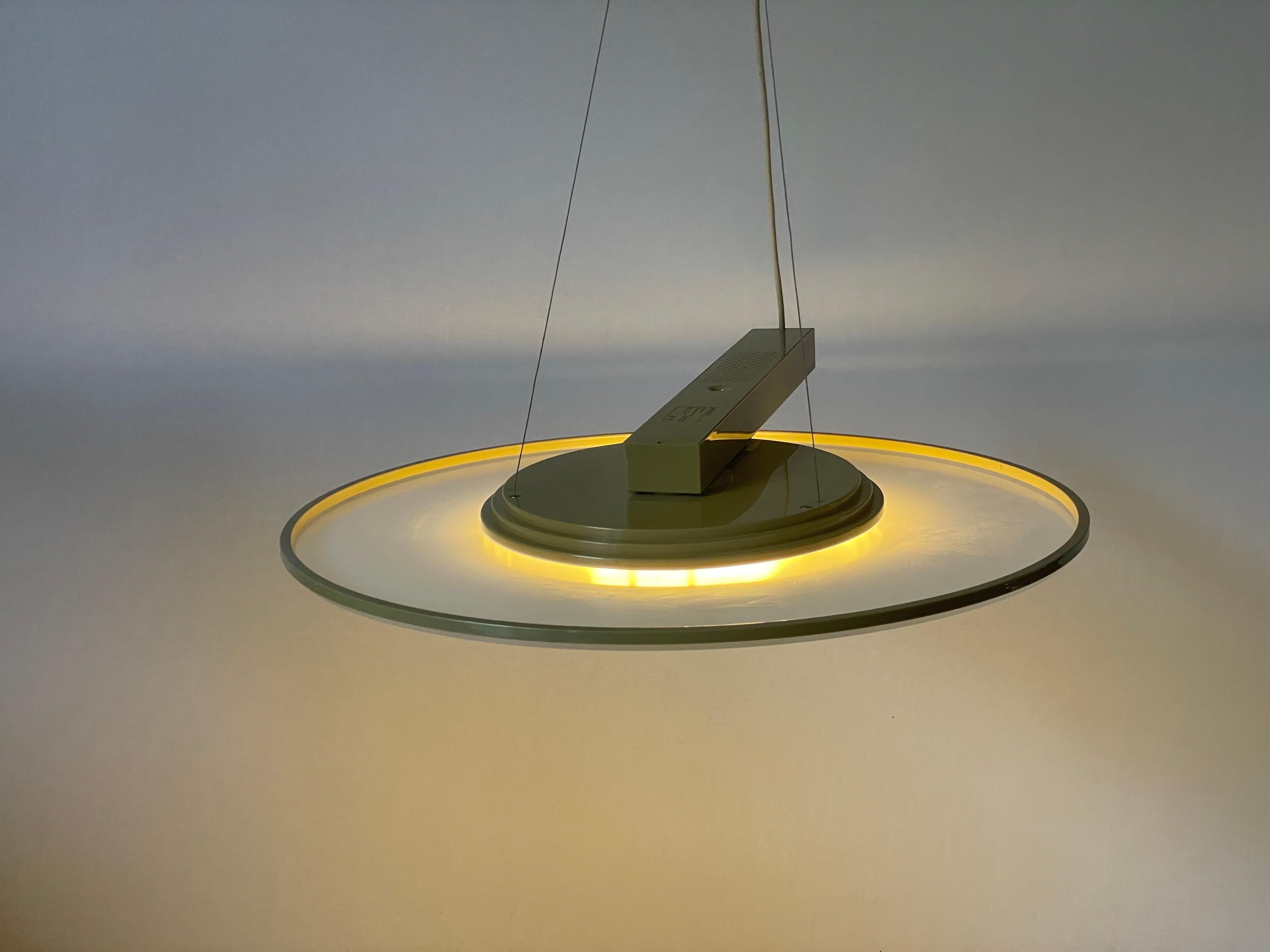 Lampada a sospensione 'Model Discos' di Giovanni Offredi per Sirrah, anni '80, Italia in vendita 3