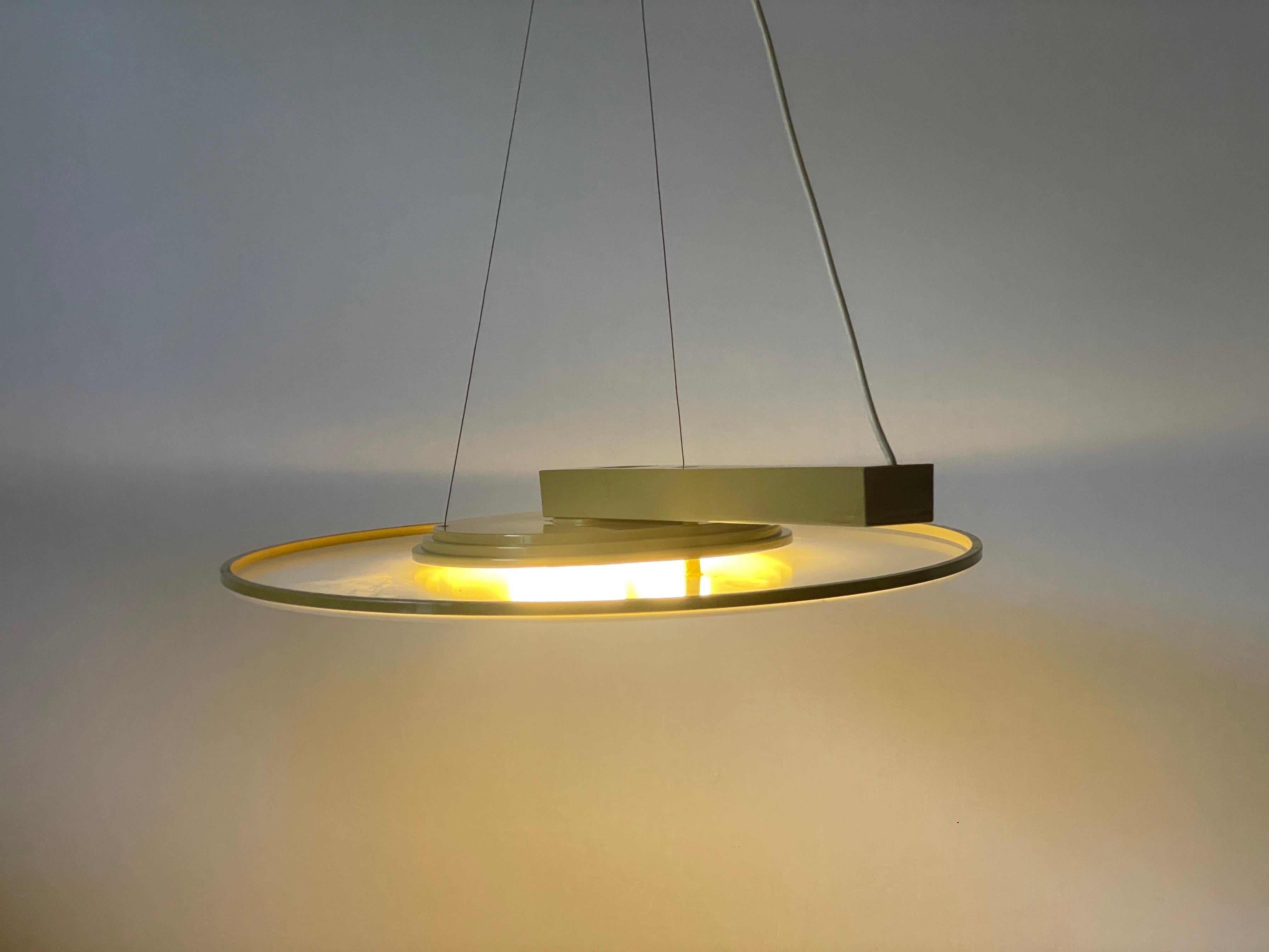 Lampada a sospensione 'Model Discos' di Giovanni Offredi per Sirrah, anni '80, Italia in vendita 4