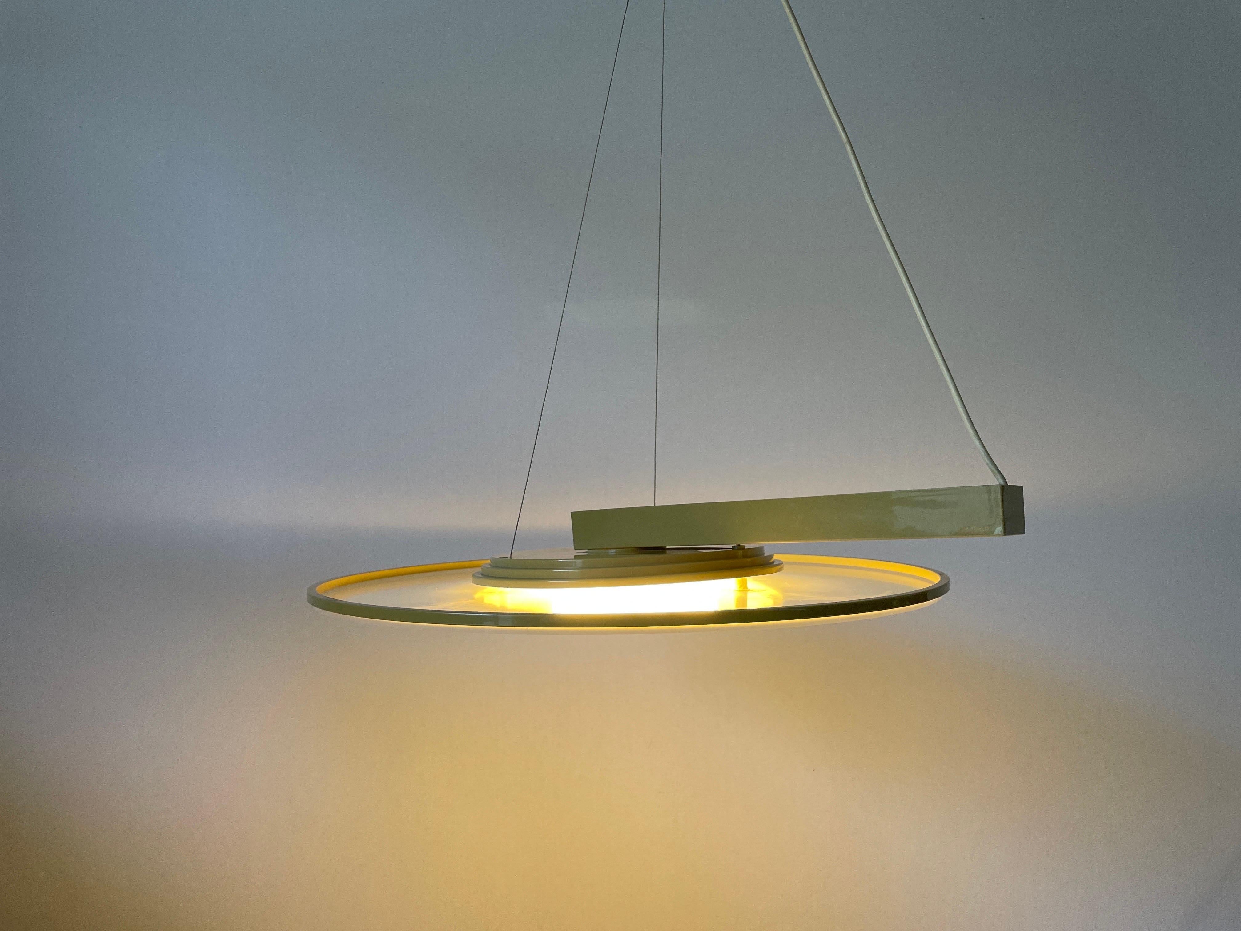 Lampada a sospensione 'Model Discos' di Giovanni Offredi per Sirrah, anni '80, Italia in vendita 6
