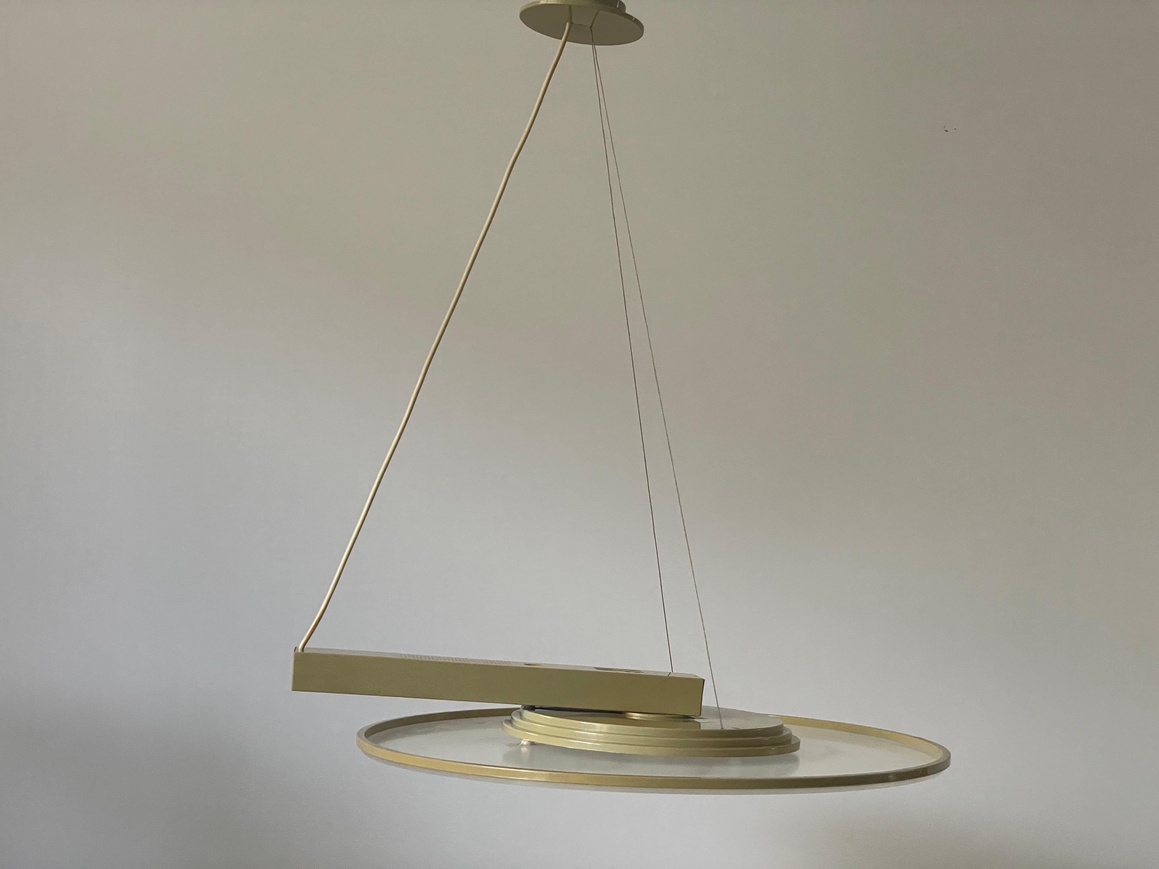Lampada a sospensione 'Model Discos' di Giovanni Offredi per Sirrah, anni '80, Italia in vendita 1