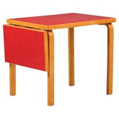 Vintage Model DL82 Drop-leaf Table, Alvar Aalto, Oy Huonekalu- ja Rakennustytehdas Ab