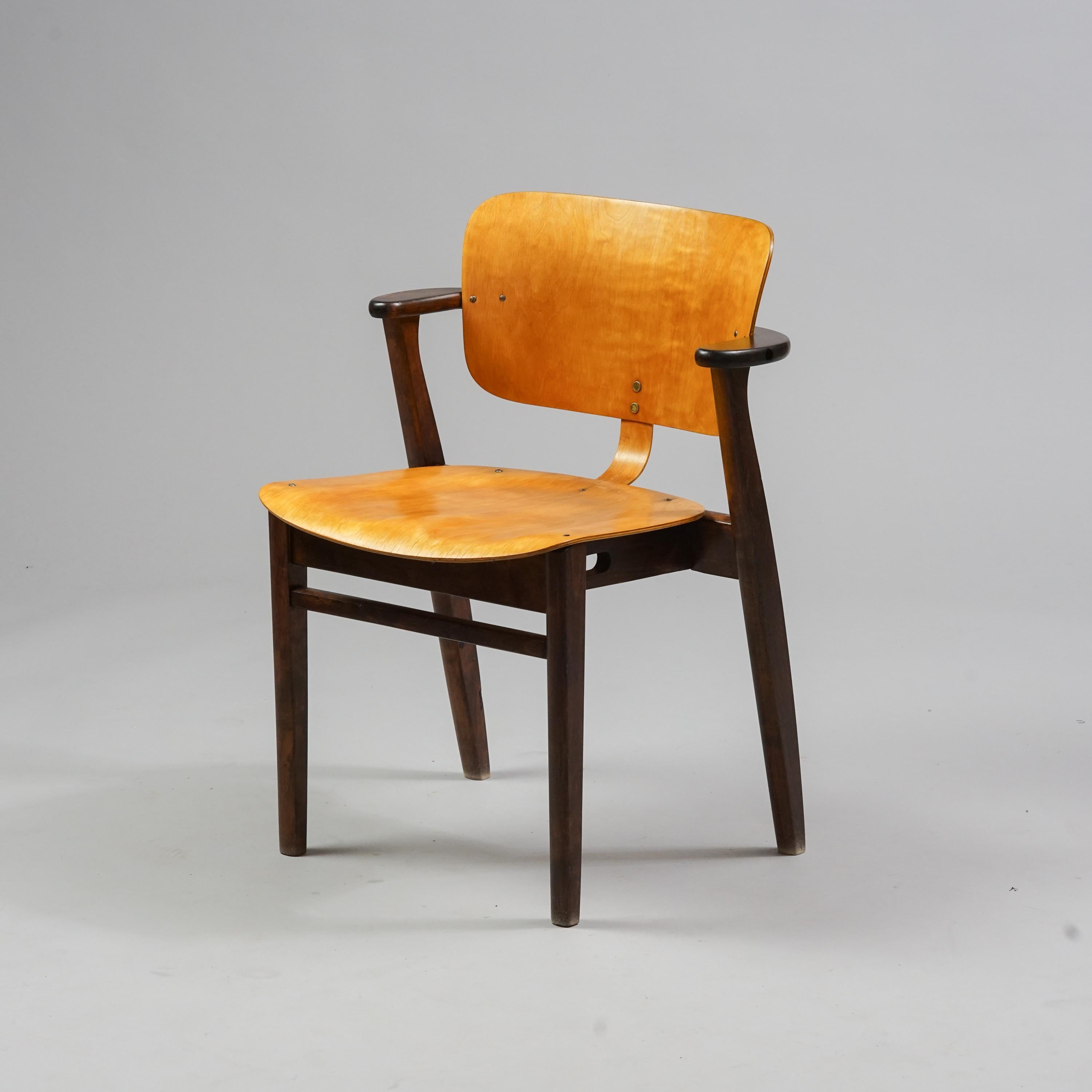 Scandinavian Modern Model Domus Chair by Ilmari Tapiovaara from the 1950s
