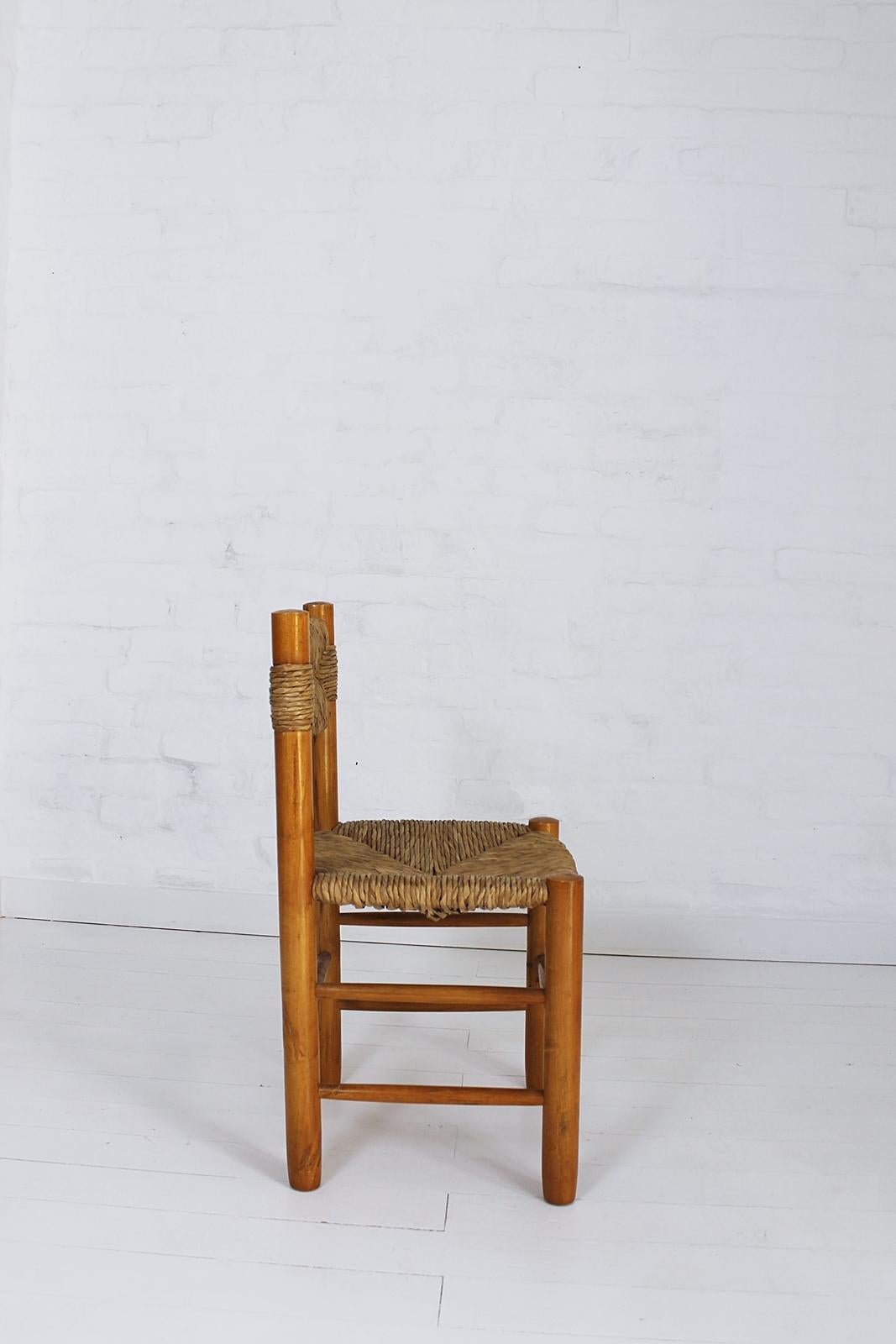 Model Dordogne Chair by Charlotte Perriand for Sentou, 1960s 1