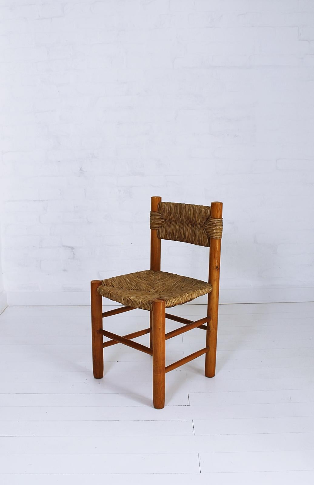 Mid-Century Modern Model Dordogne Chair by Charlotte Perriand for Sentou, 1960s